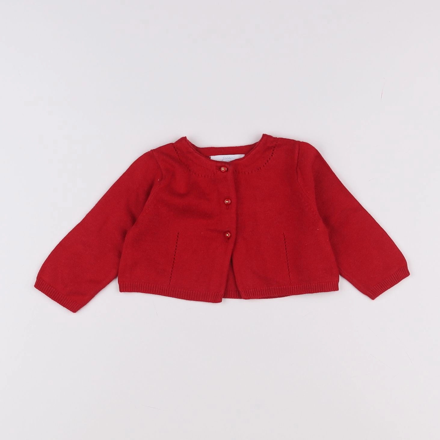 Jacadi - gilet rouge - 6 mois
