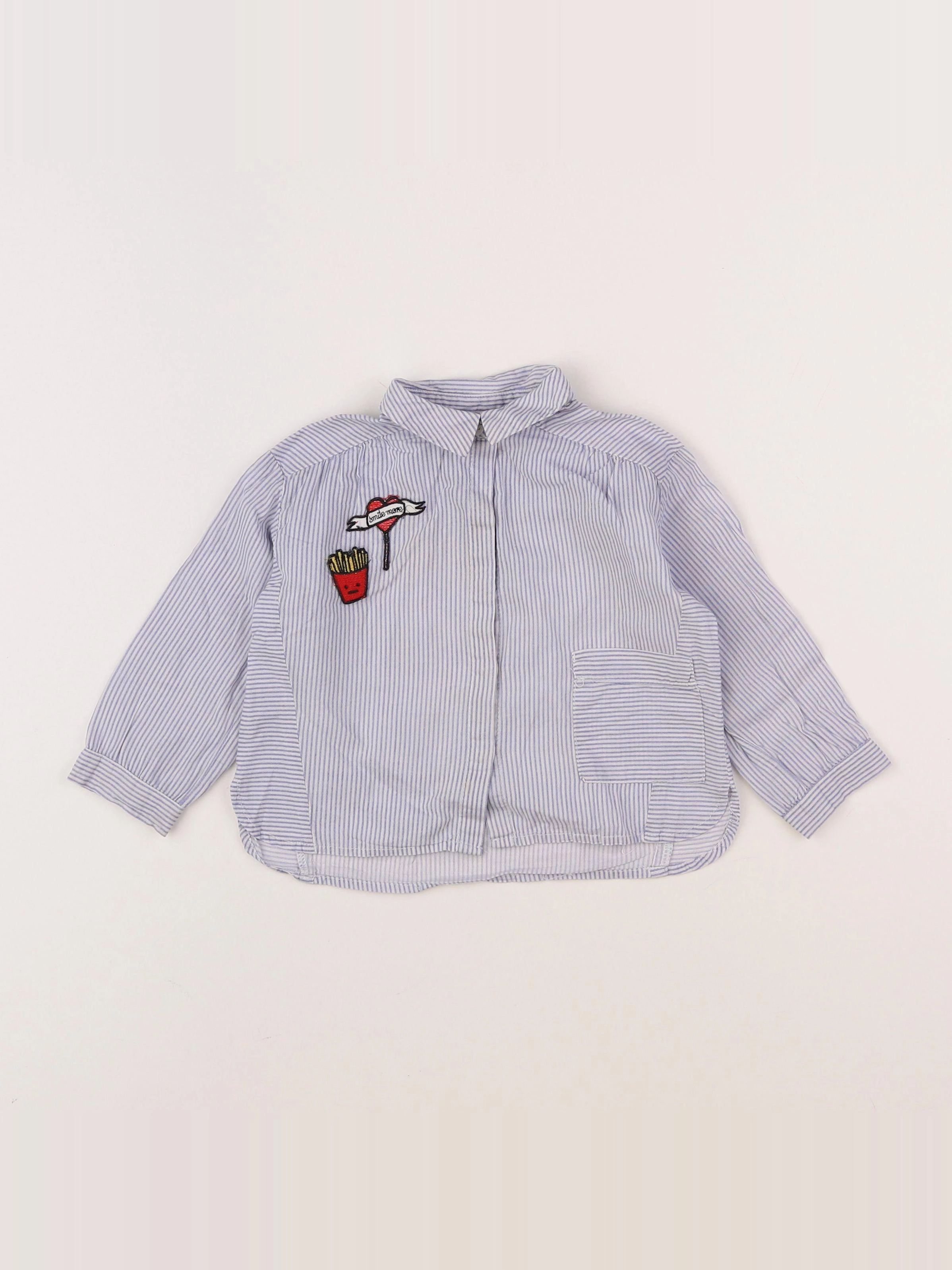 Zara - chemise bleu - 9/12 mois