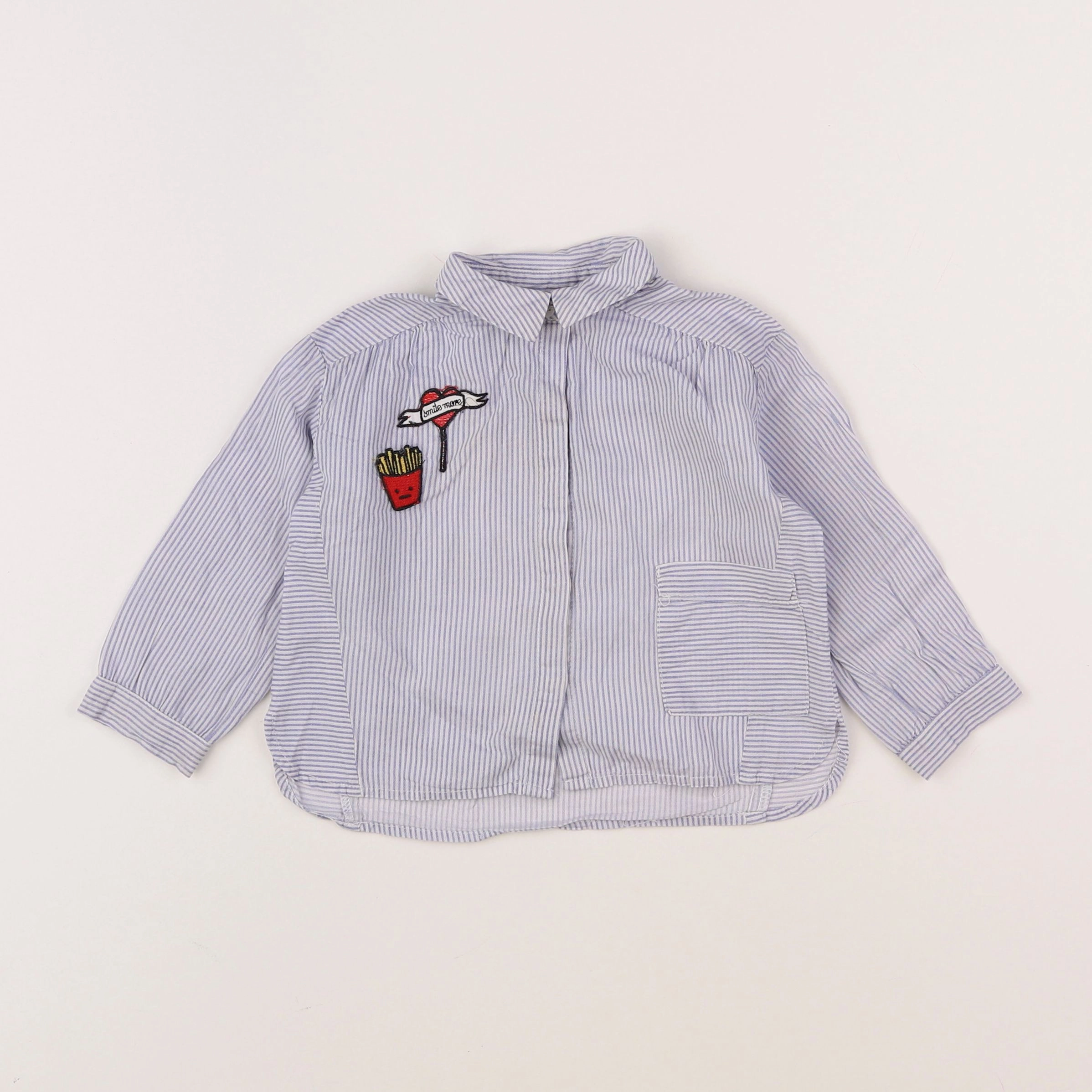 Zara - chemise bleu - 9/12 mois