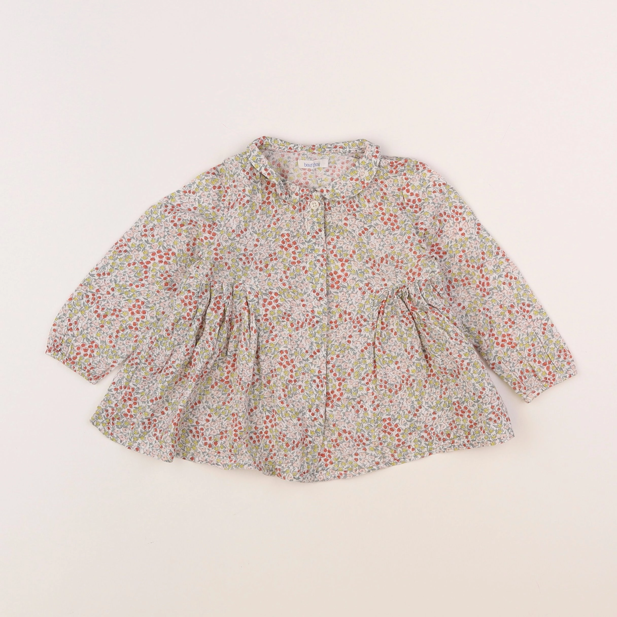 Boutchou - blouse multicolore - 12 mois