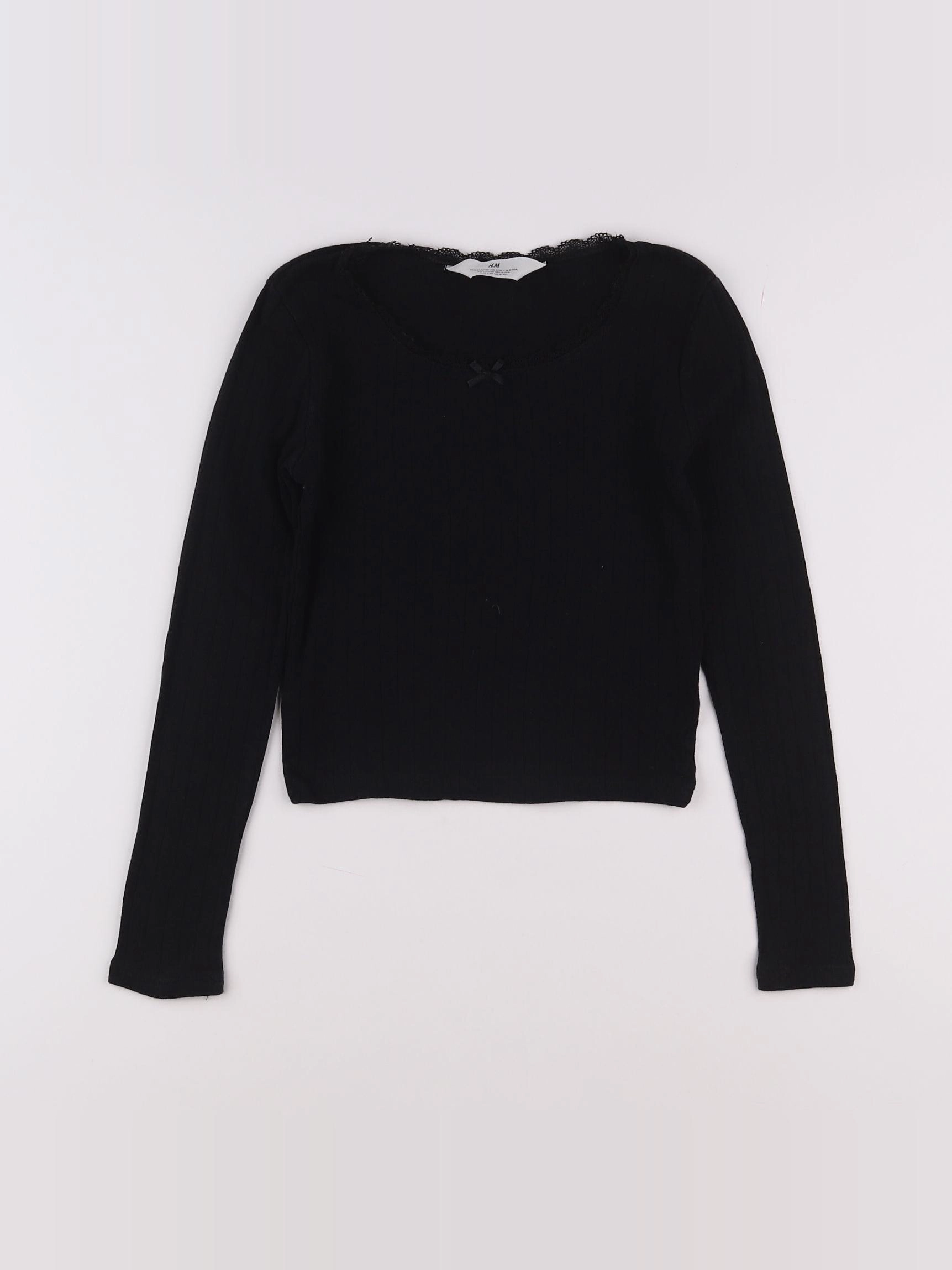 H&M - tee-shirt noir - 9/10 ans