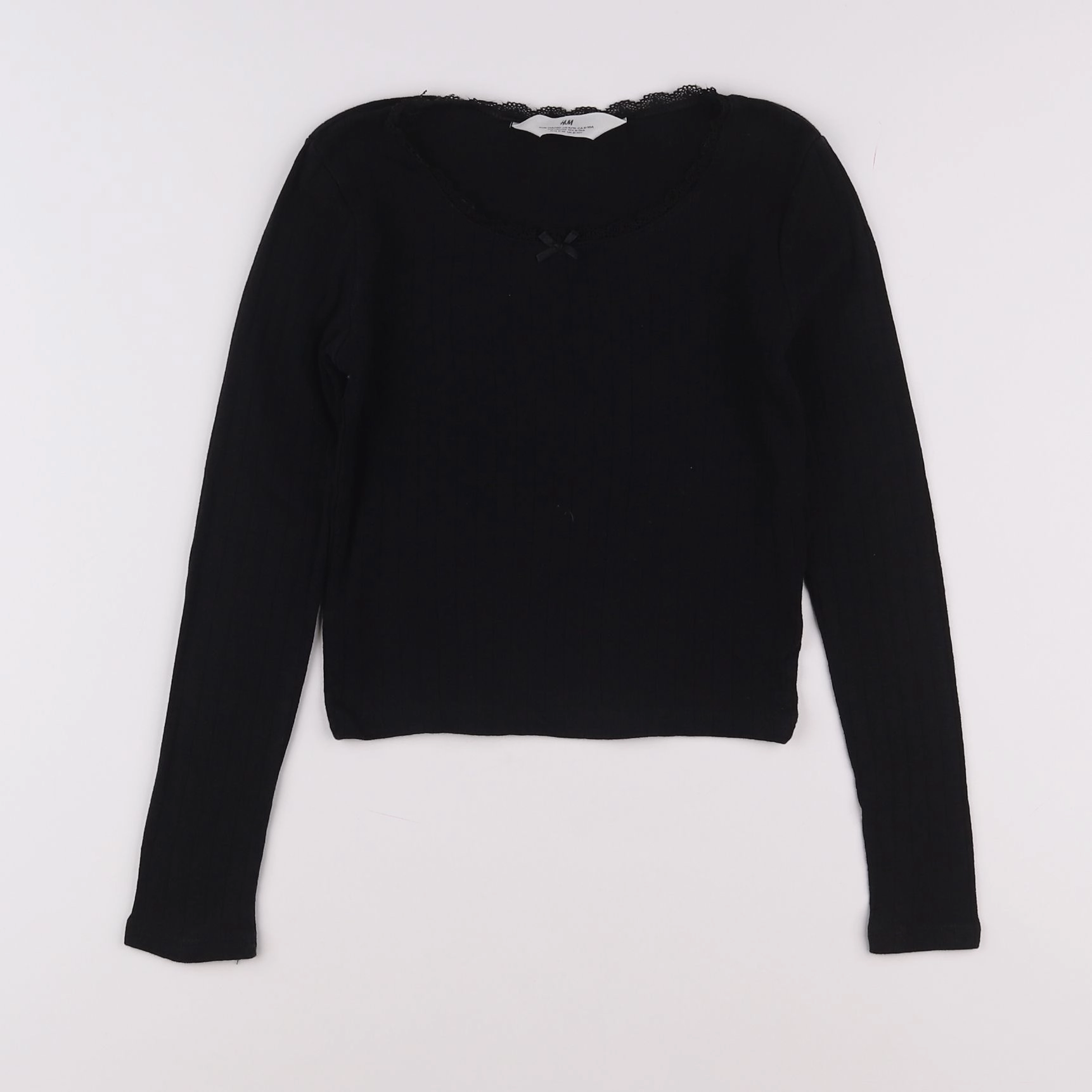 H&M - tee-shirt noir - 9/10 ans