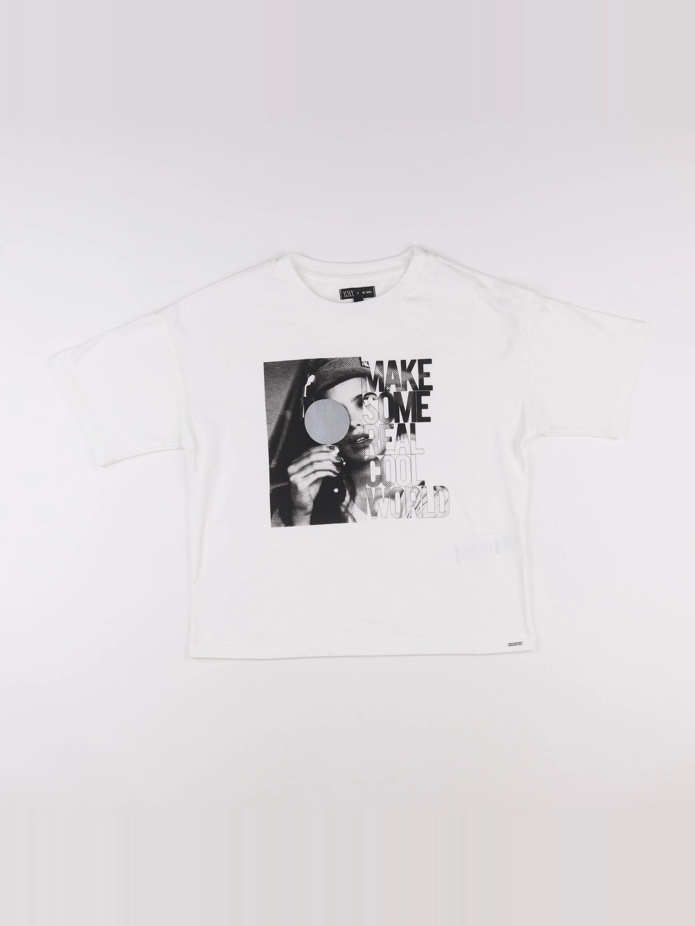 IKKS - tee-shirt blanc - 12 ans