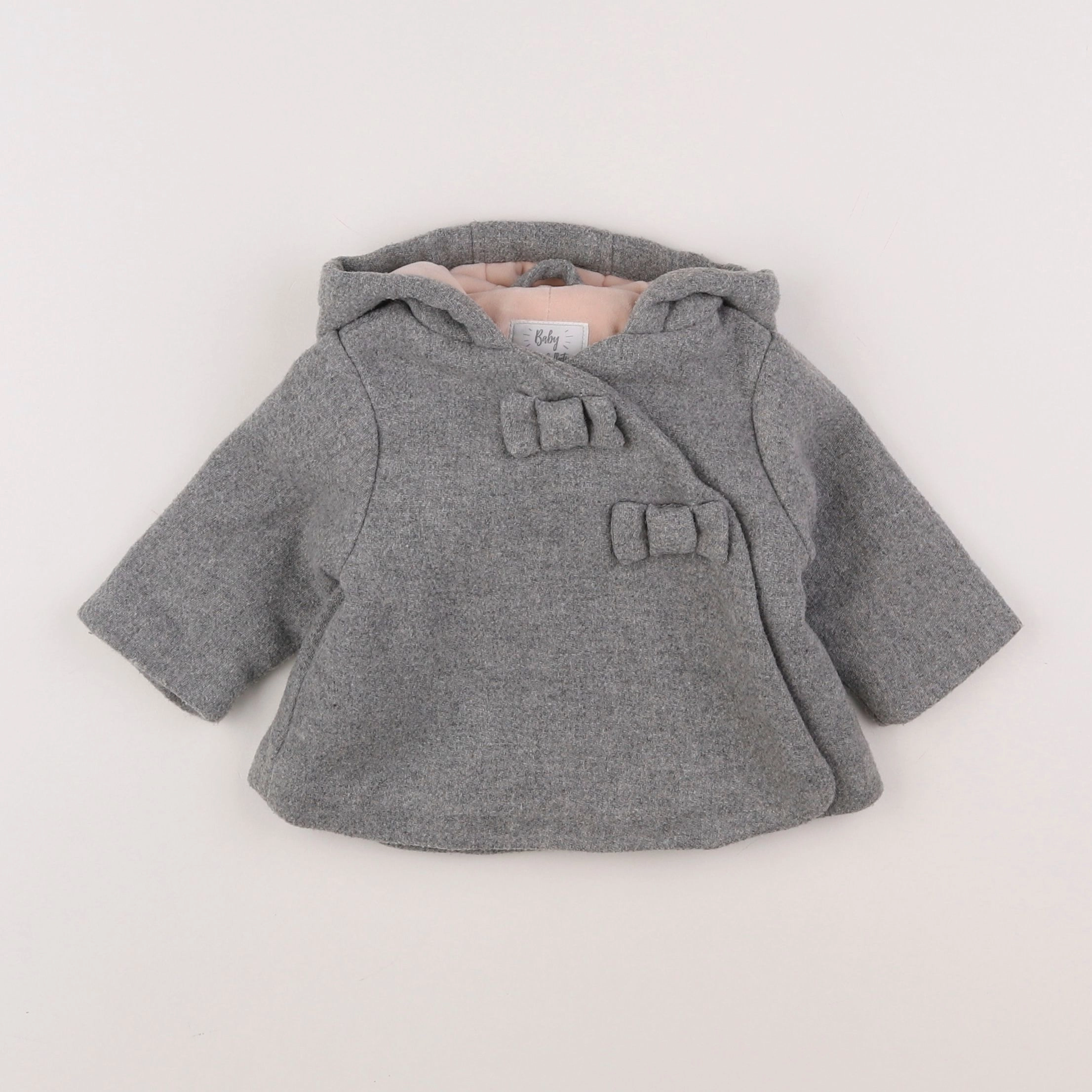 Vertbaudet - manteau gris - 3 mois