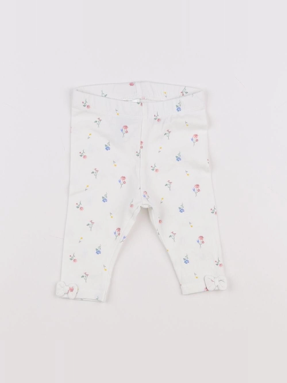 H&M - legging blanc - 1 mois