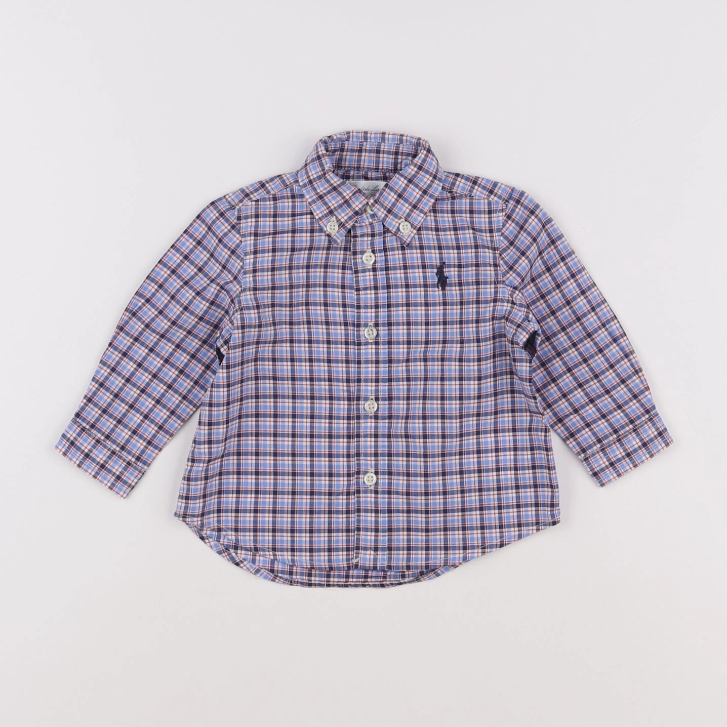 Ralph Lauren - chemise bleu - 6 mois