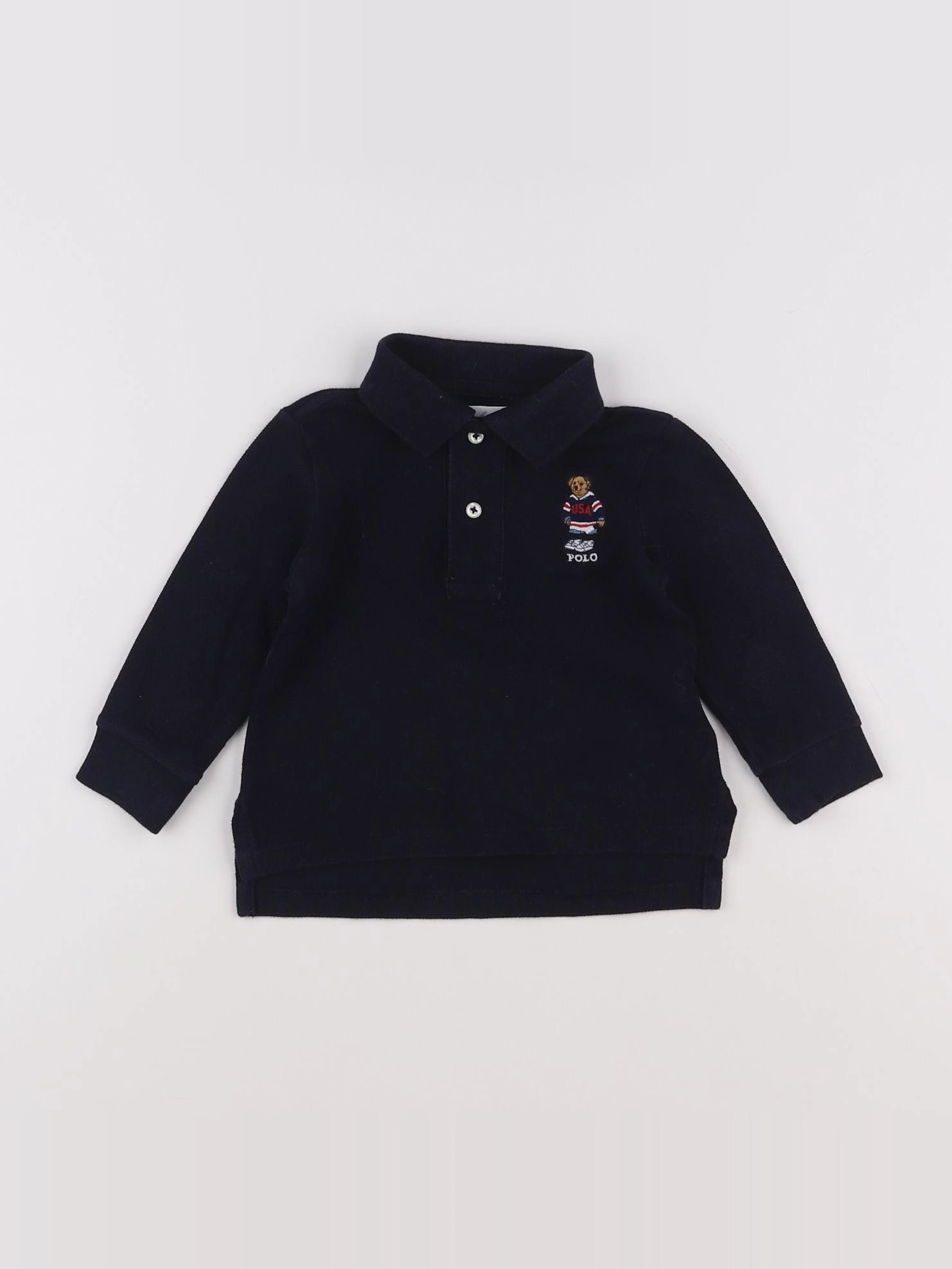 Ralph Lauren - polo bleu - 9 mois