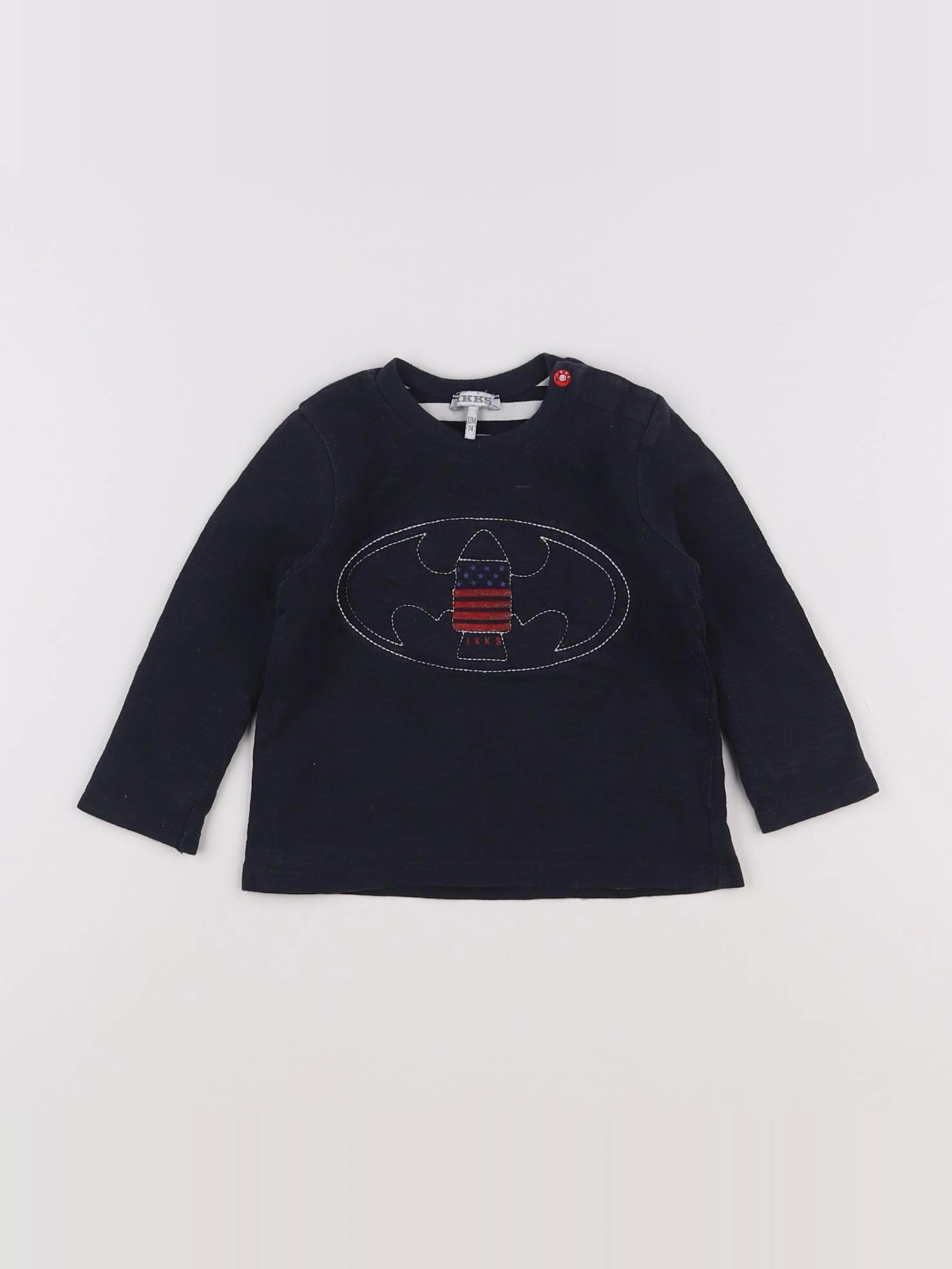 IKKS - tee-shirt bleu - 12 mois