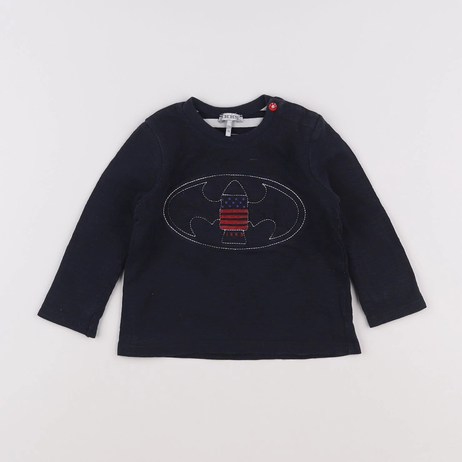 IKKS - tee-shirt bleu - 12 mois