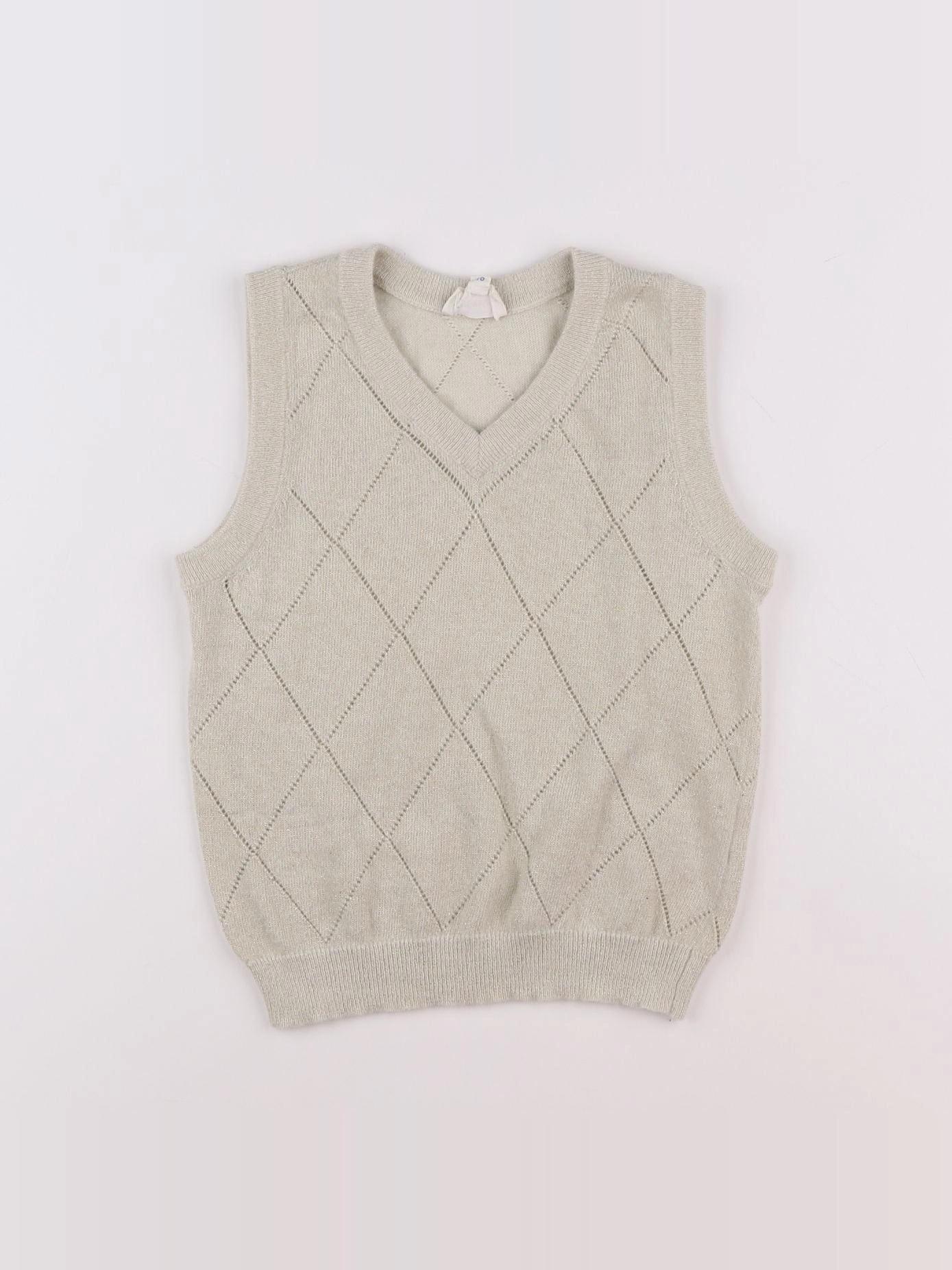 Louis Louise - pull beige, or - 10 ans
