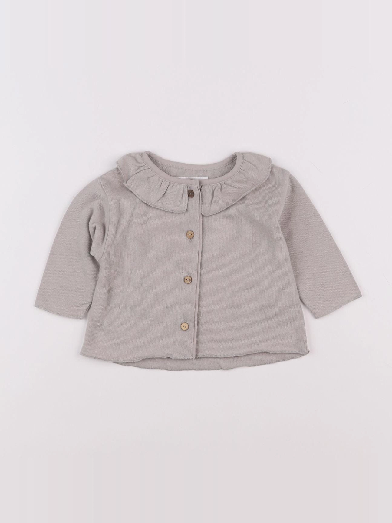 Play Up - gilet gris - 3 mois