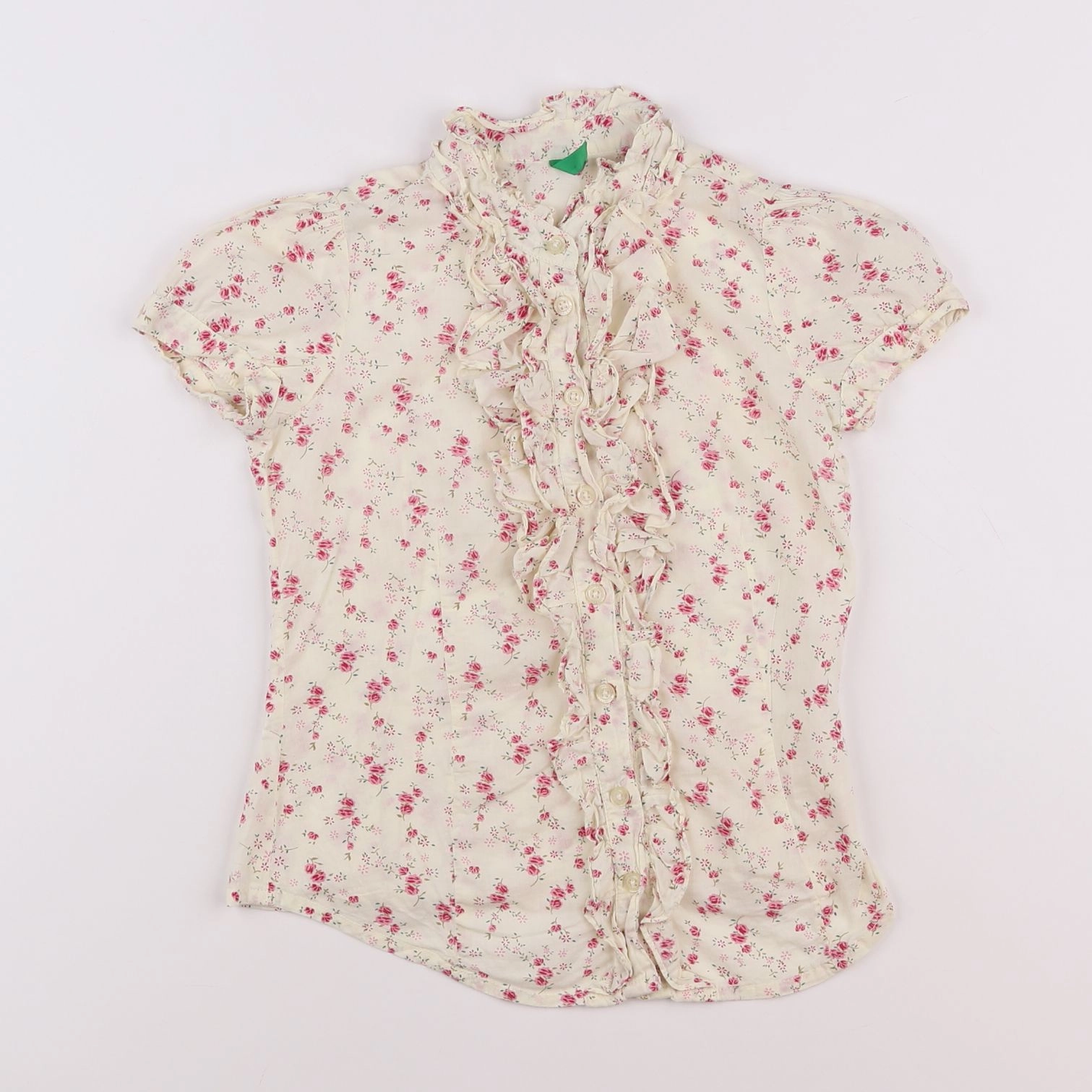 Benetton - blouse multicolore - 7/8 ans