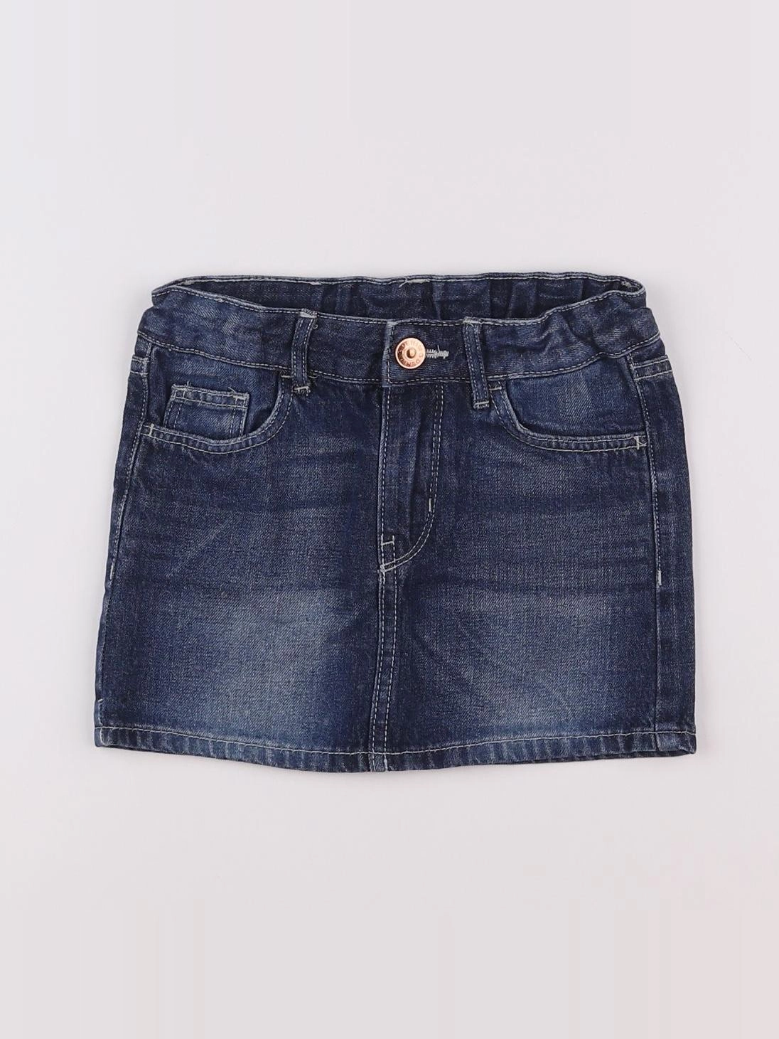 H&M - jupe bleu - 4/5 ans