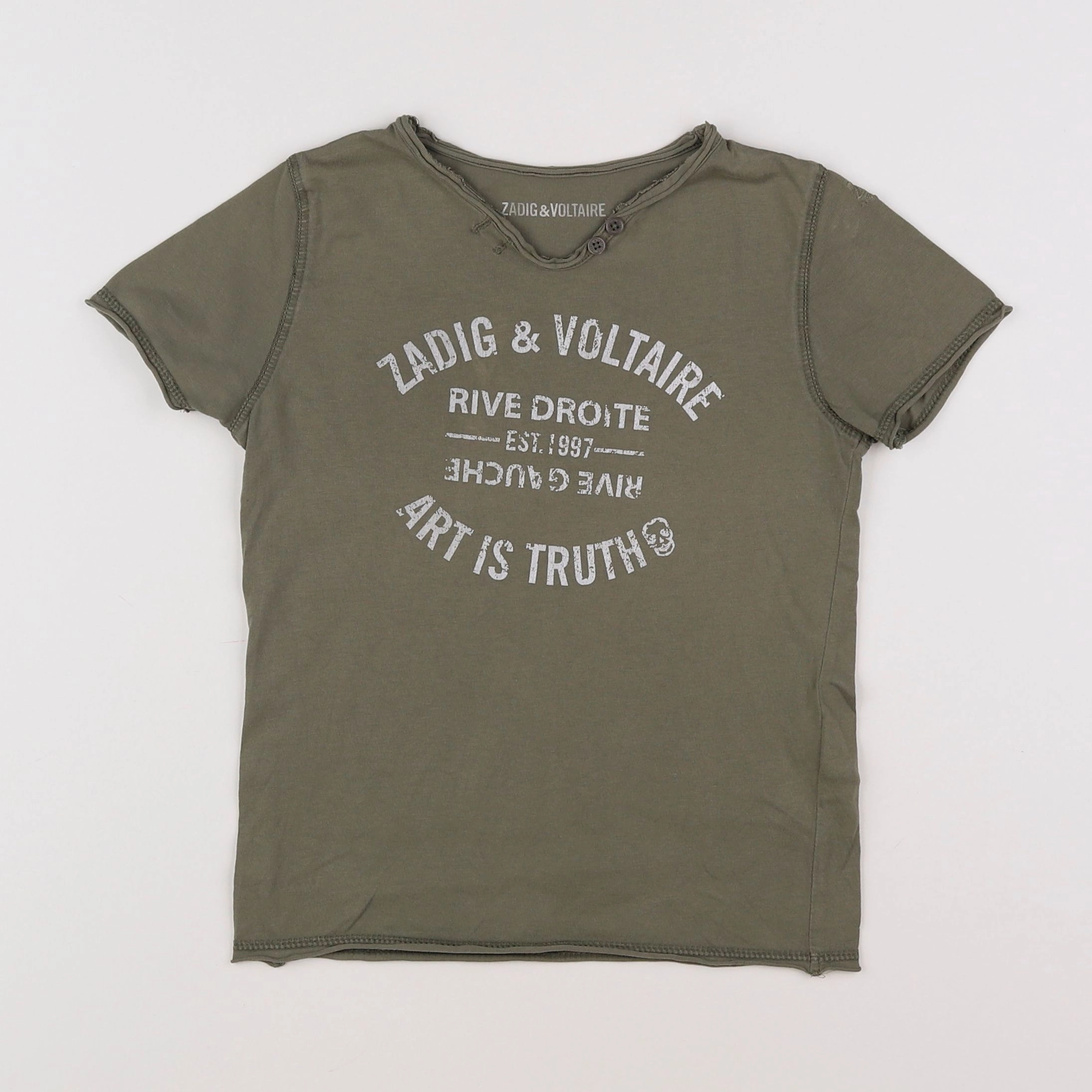 Zadig & Voltaire - tee-shirt vert - 6 ans