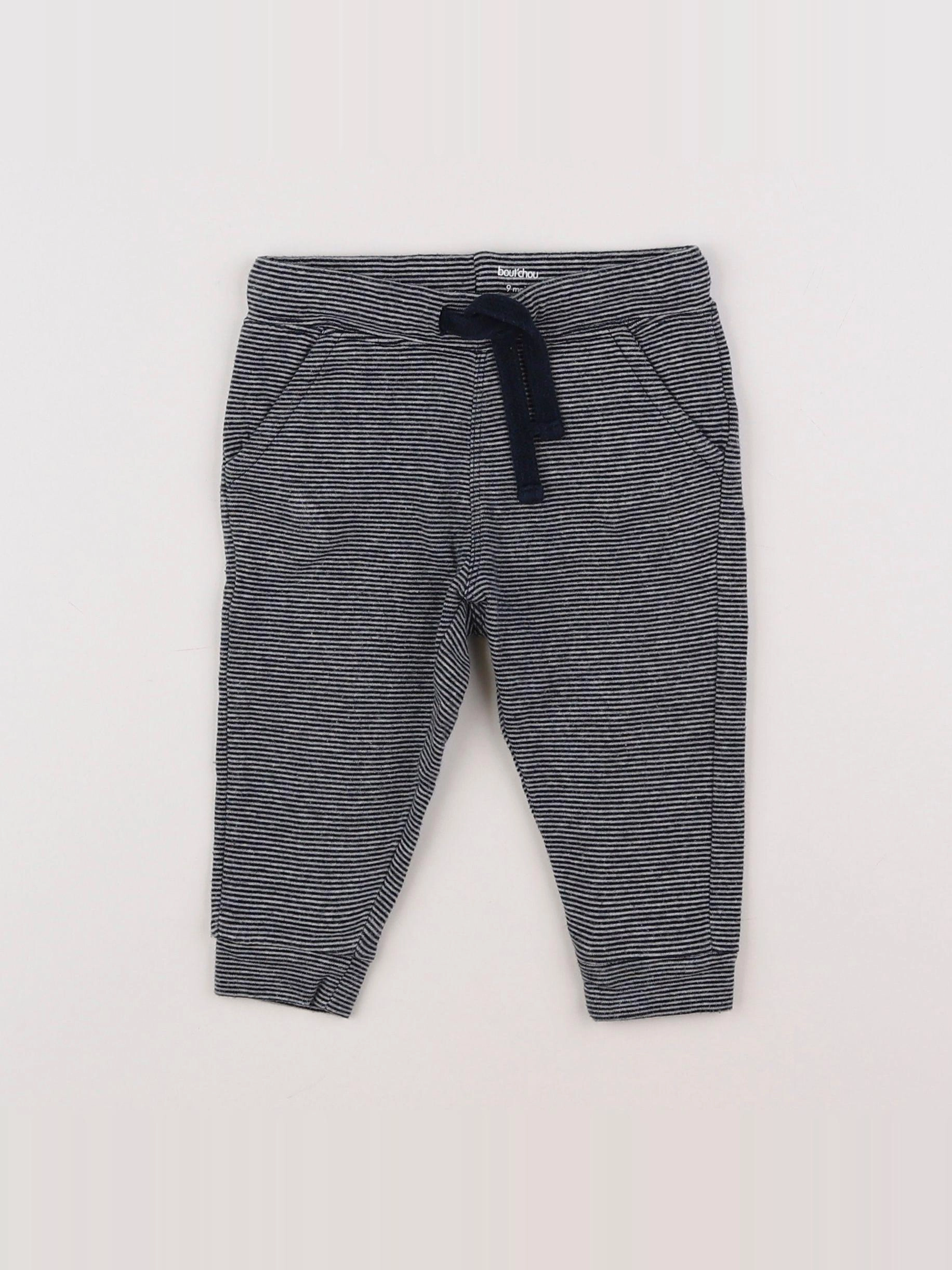 Boutchou - jogging bleu - 9 mois