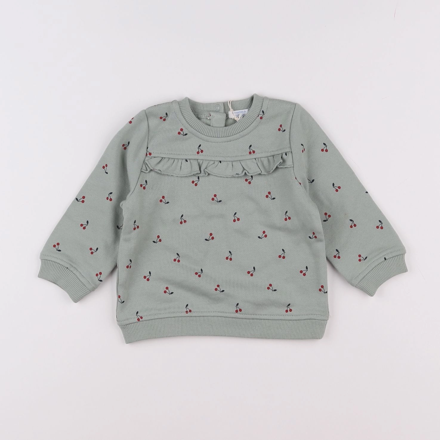 Boutchou - sweat vert - 9 mois