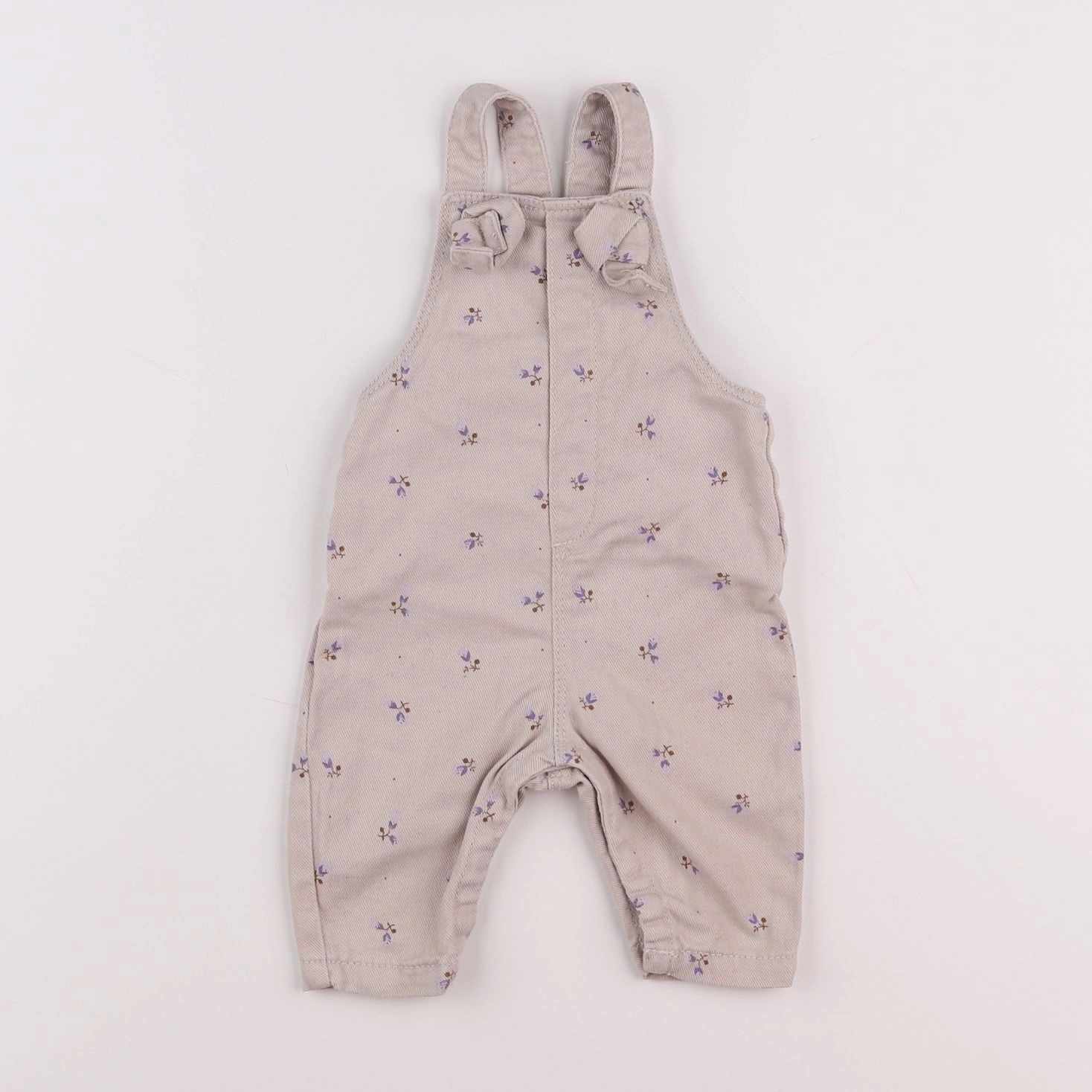 Vertbaudet - salopette beige - 3 mois