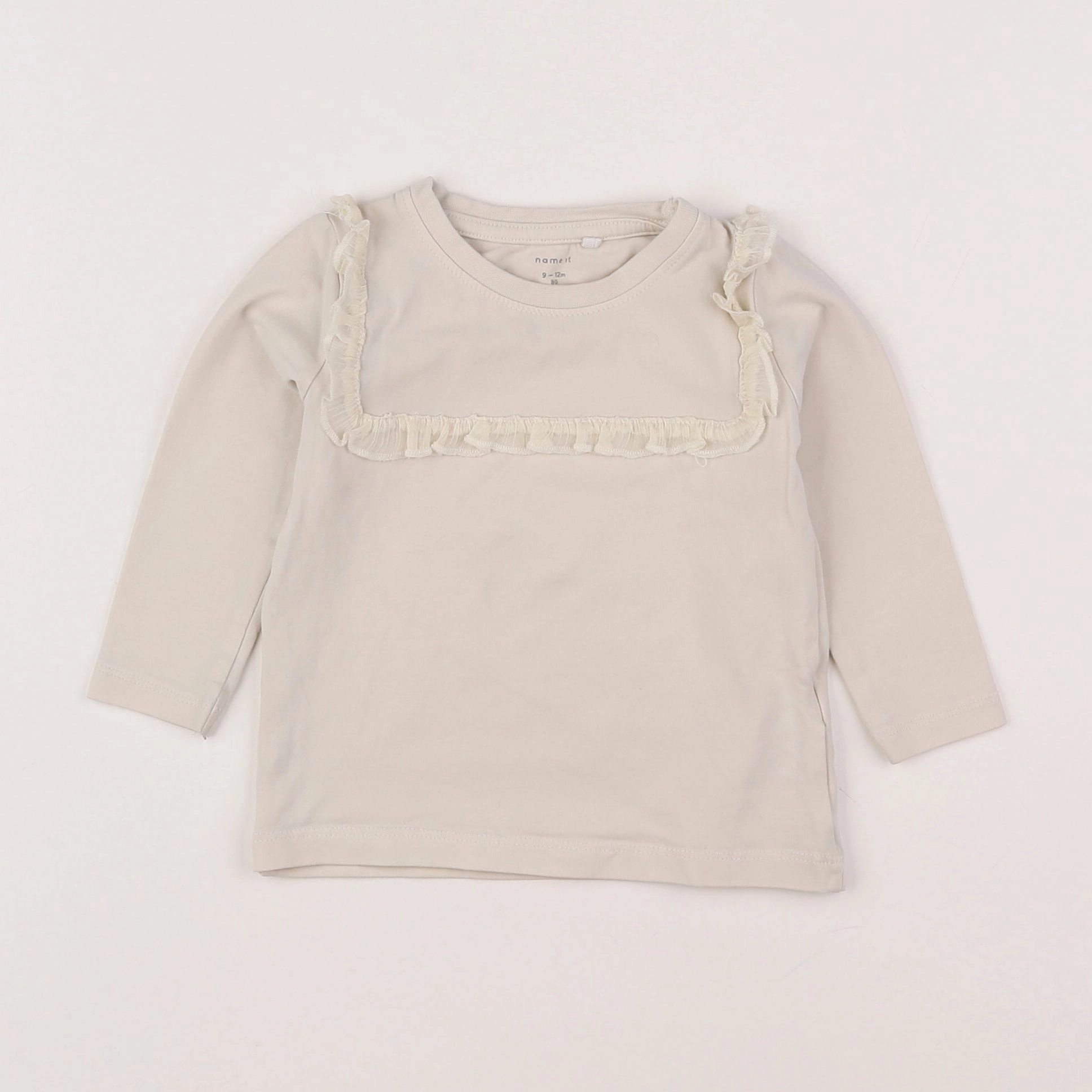 Name it - tee-shirt beige - 9/12 mois