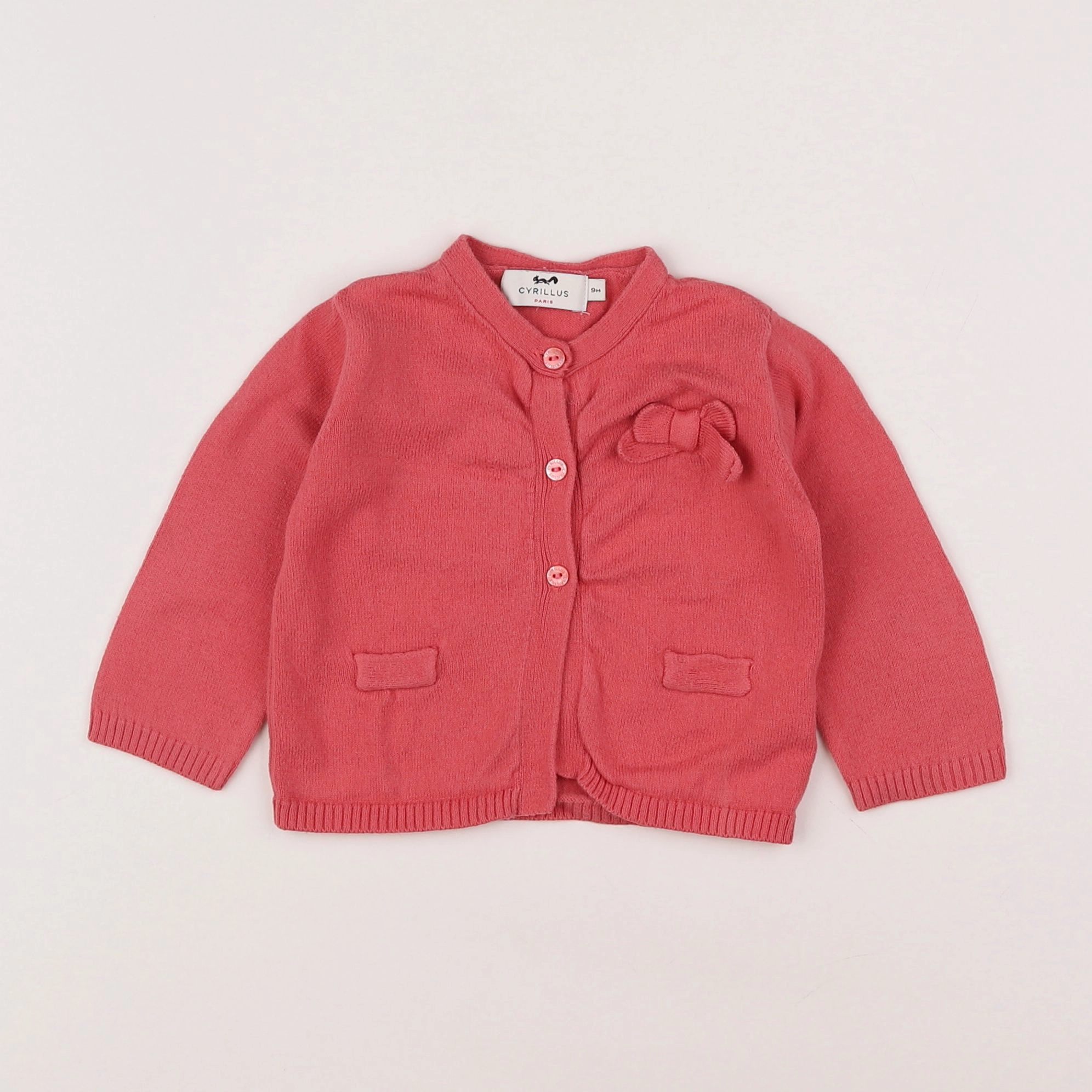 Cyrillus - gilet rose - 9 mois