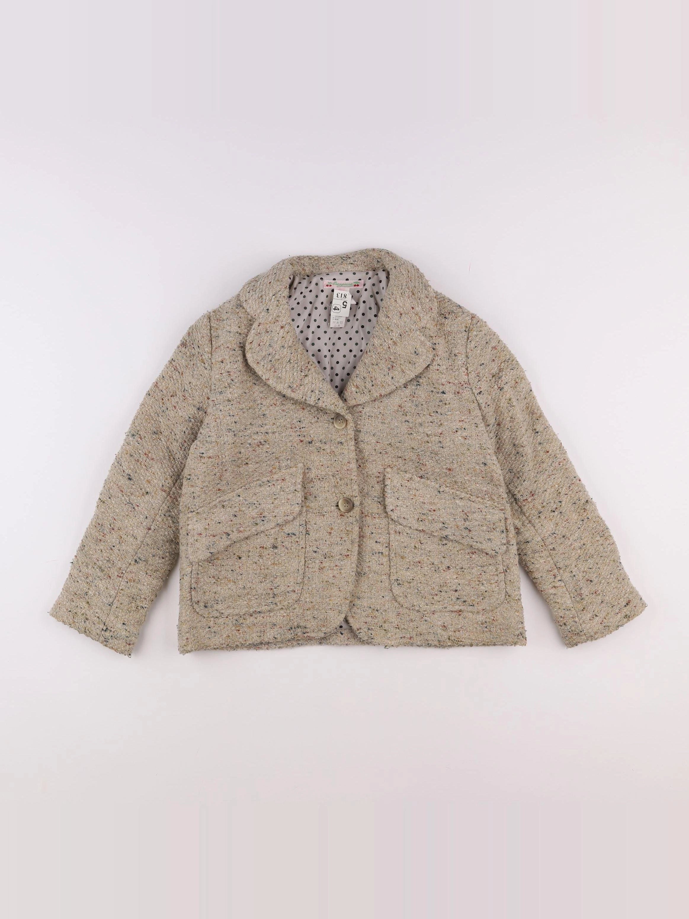 Bonpoint - veste taupe - 8 ans