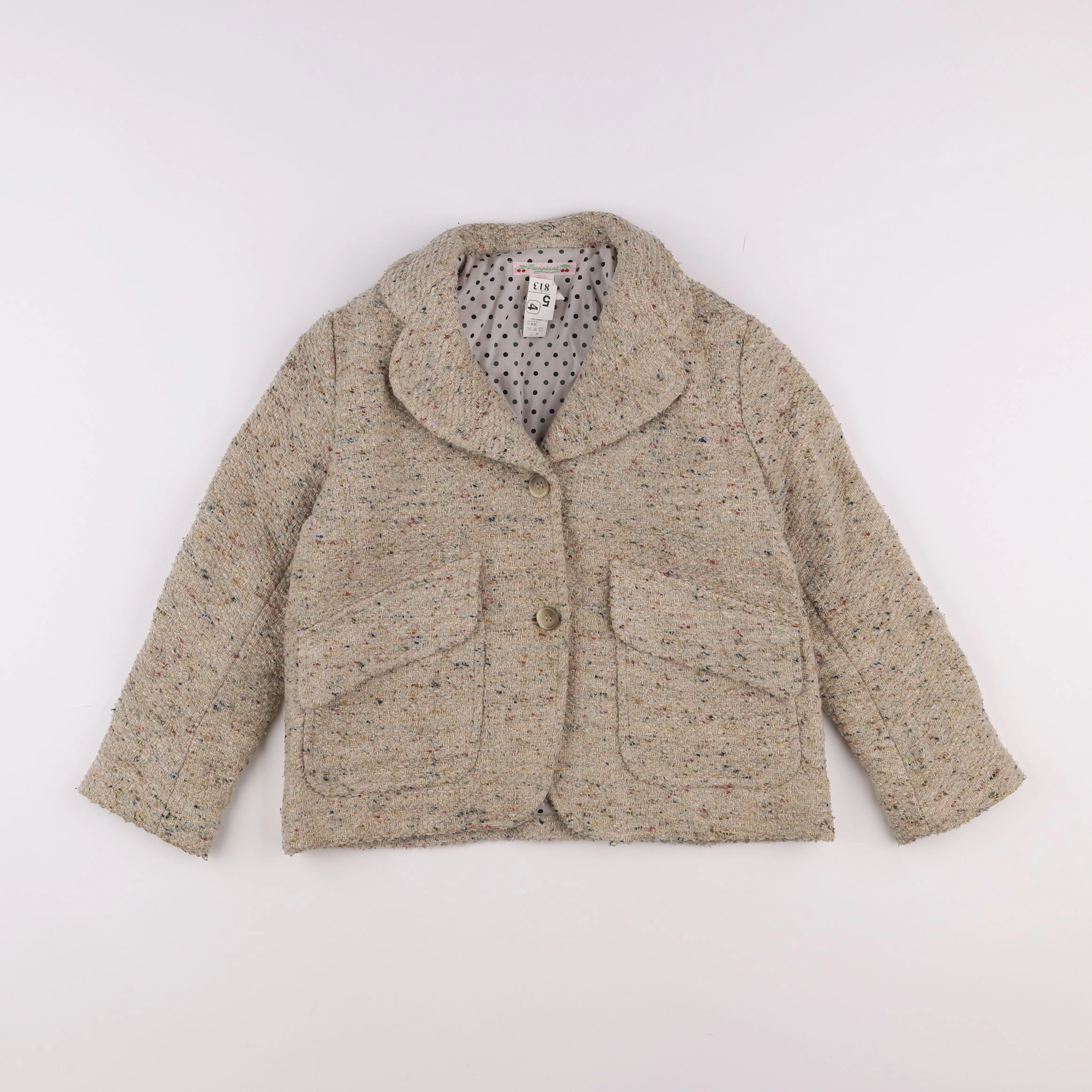 Bonpoint - veste taupe - 8 ans