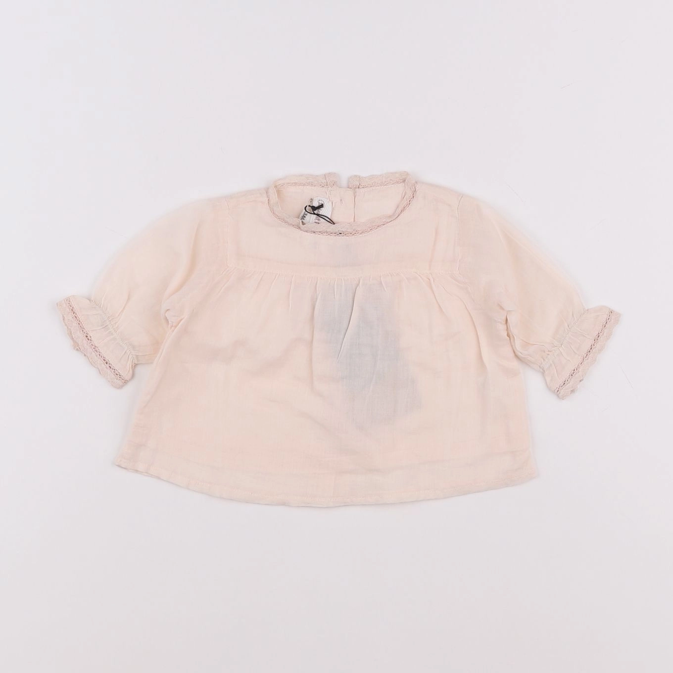 Arsène et les pipelettes - blouse rose - 3 mois