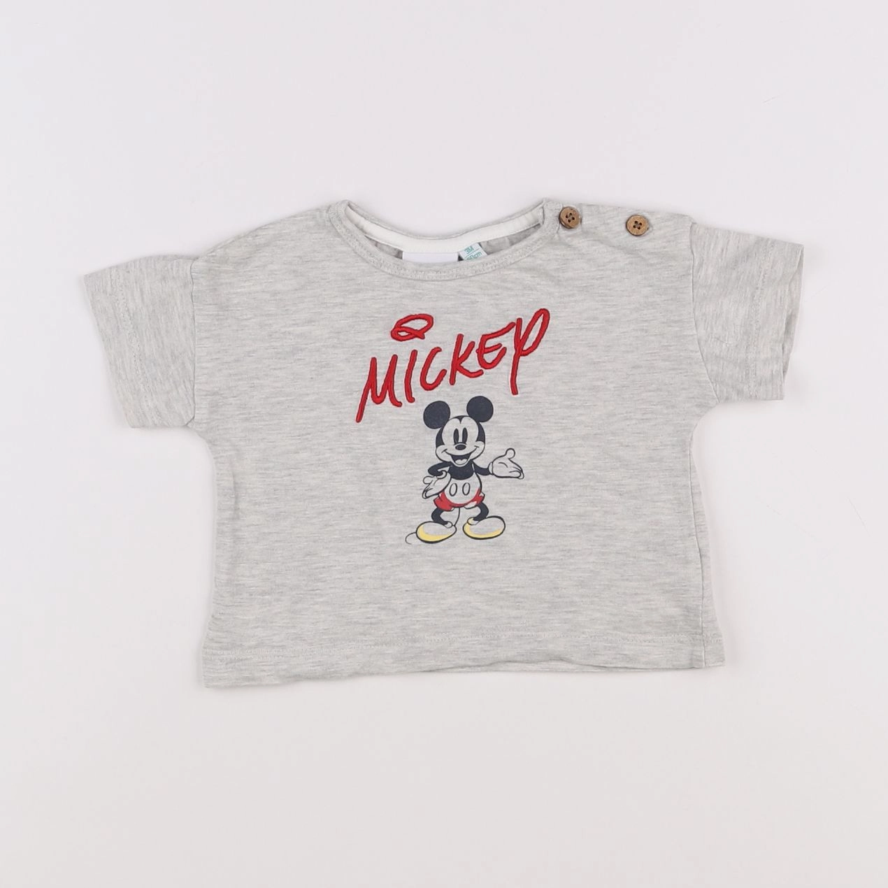 Vertbaudet - tee-shirt gris - 3 mois