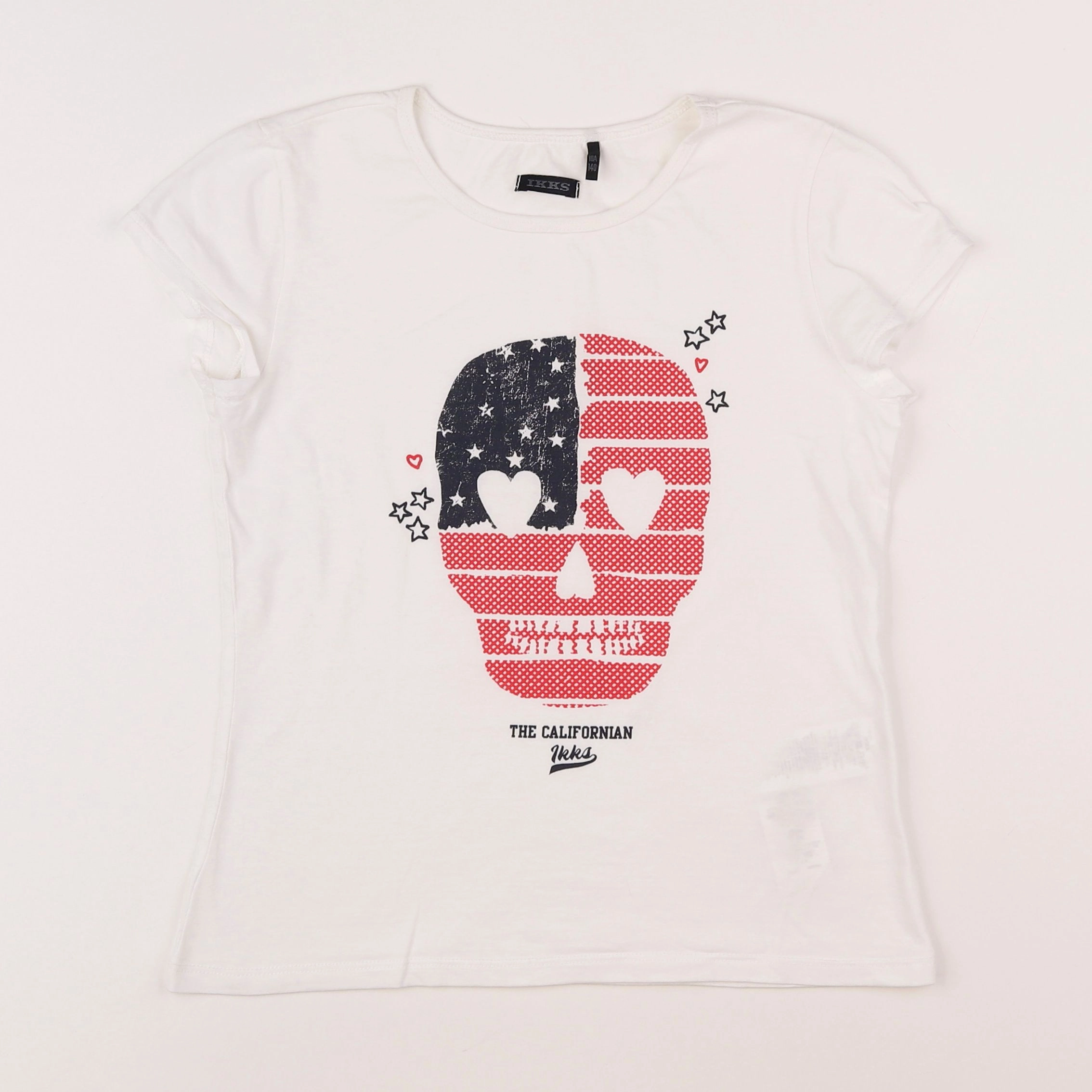 IKKS - tee-shirt blanc, multicolore - 10 ans