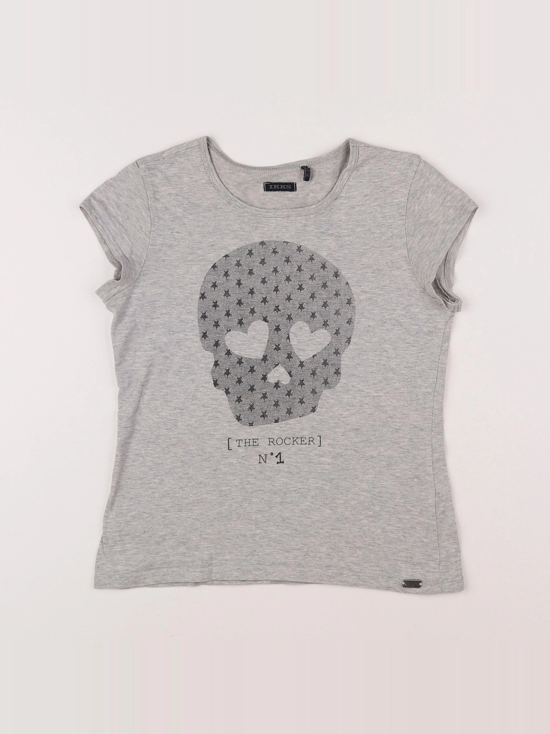 IKKS - tee-shirt gris - 10 ans