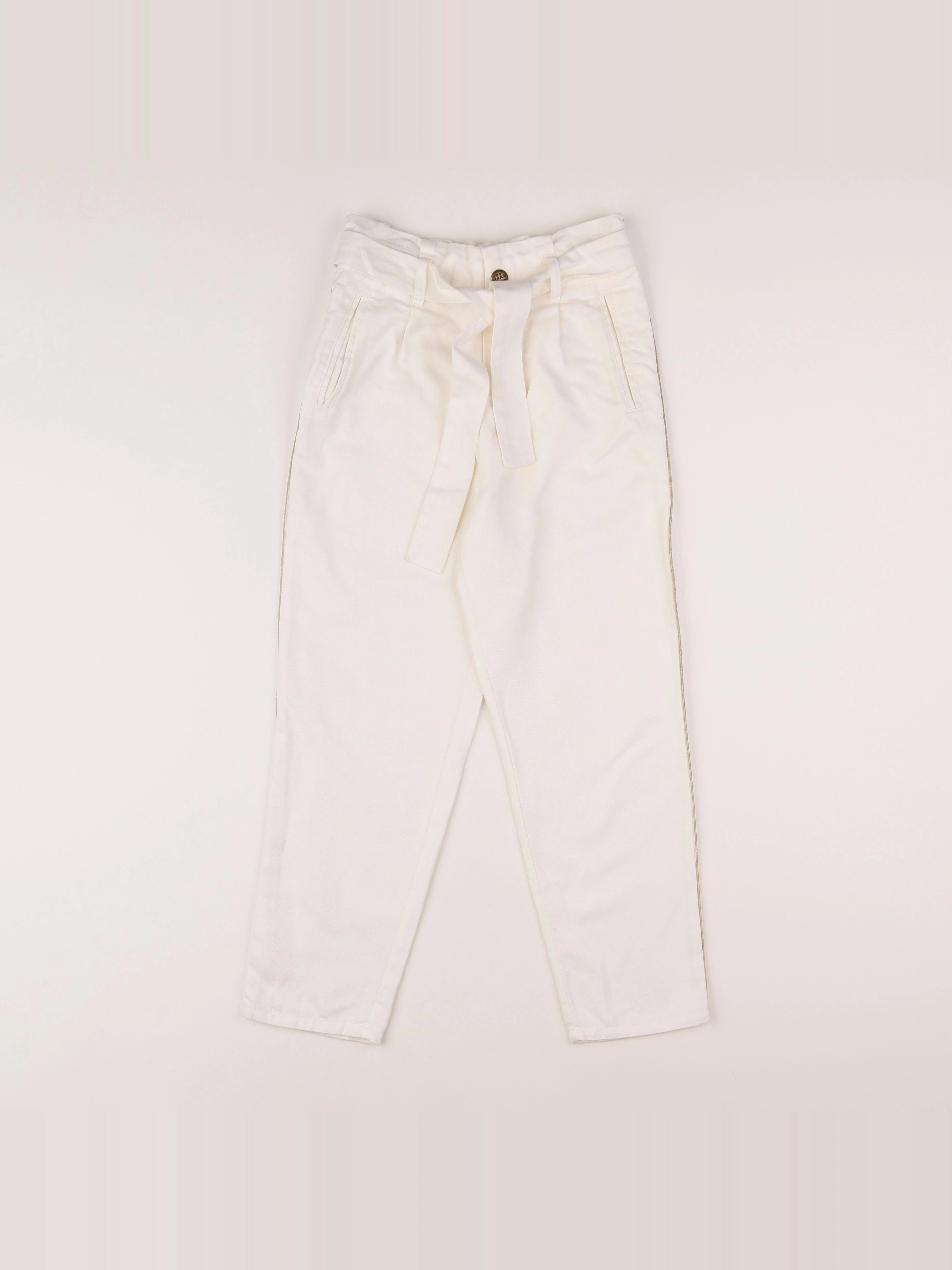 IKKS - pantalon blanc - 10 ans