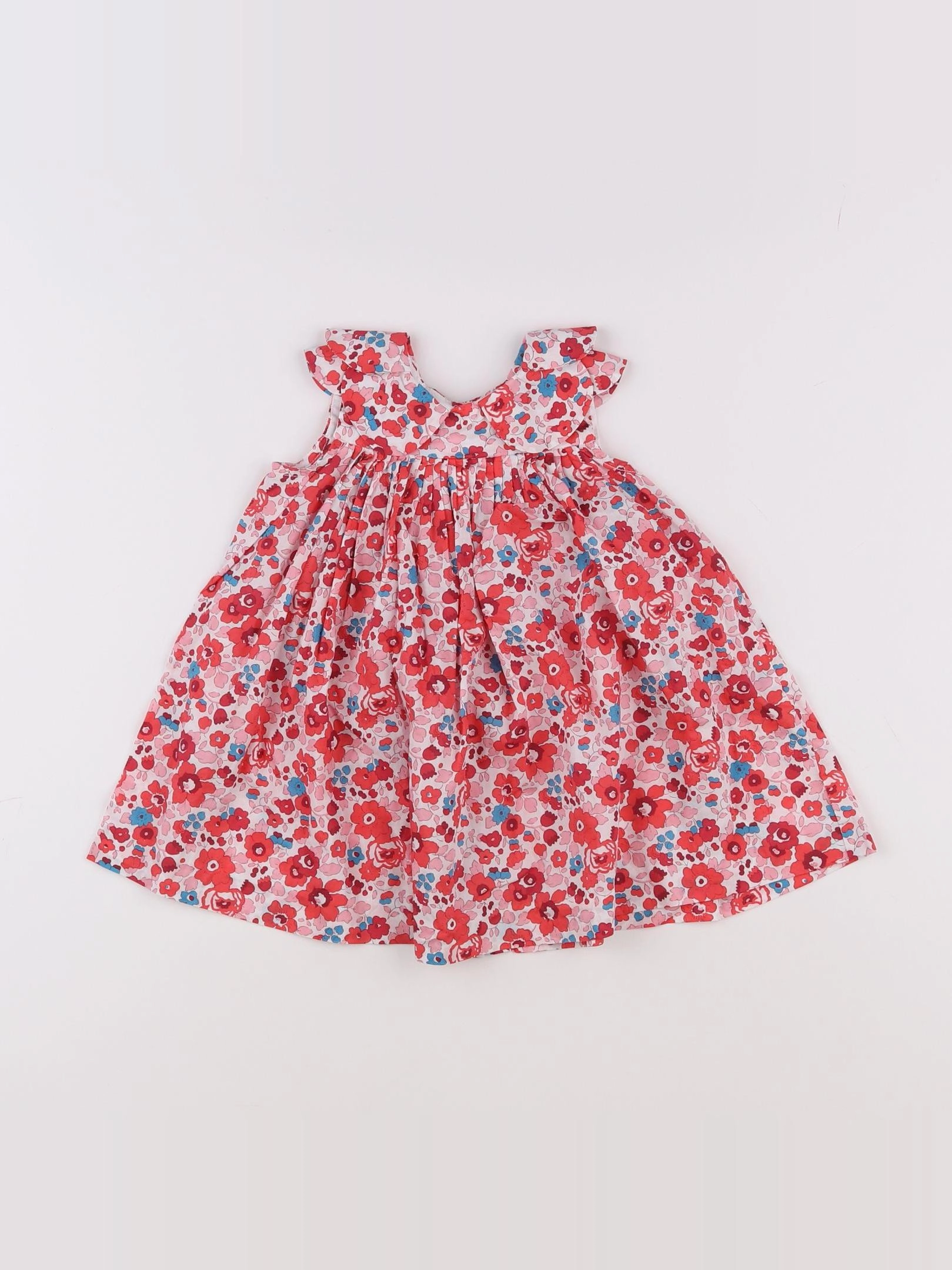 Jacadi - robe liberty rouge - 12 mois