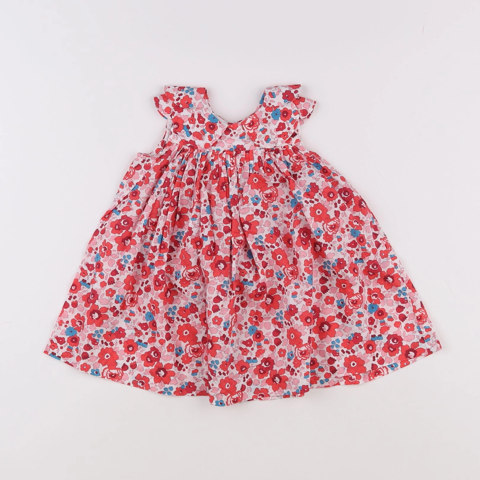 Jacadi - robe liberty rouge - 12 mois