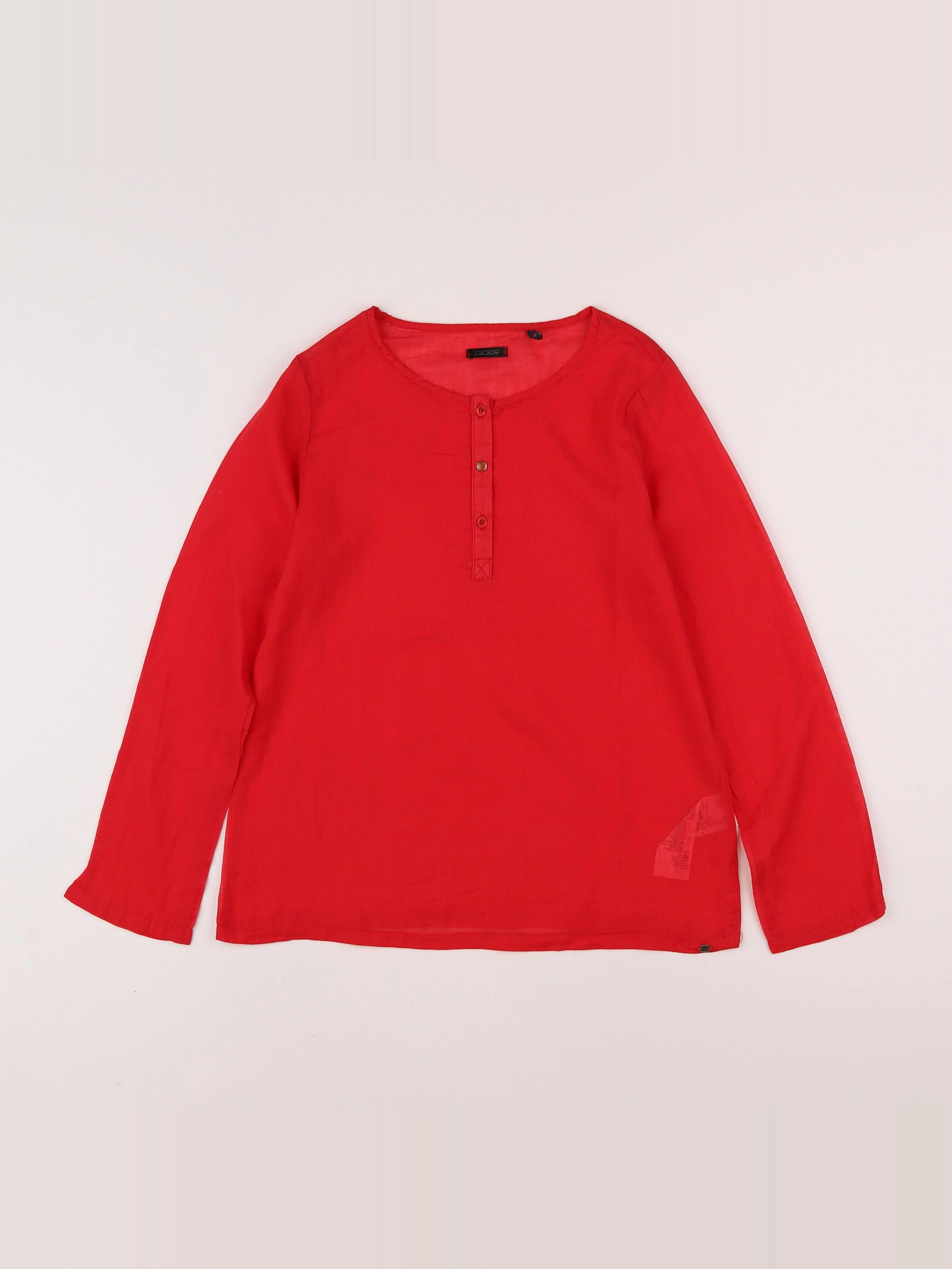 IKKS - chemise rouge - 10 ans