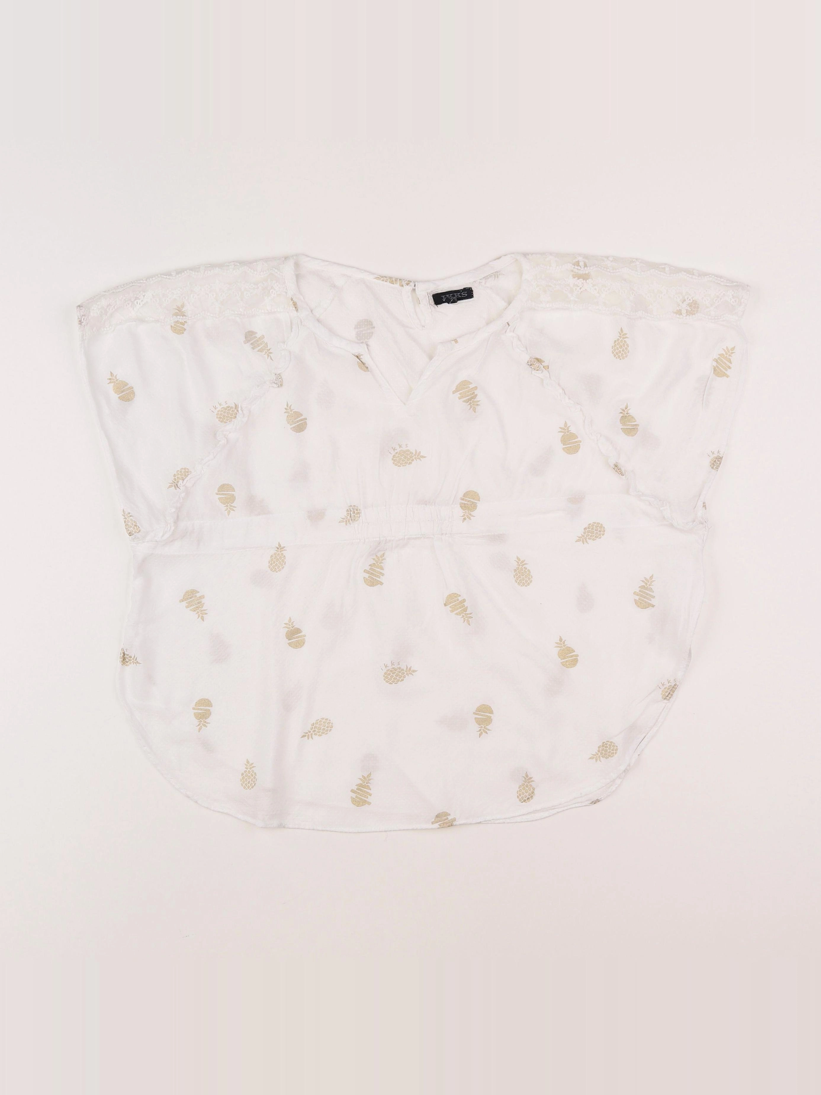 IKKS - blouse blanc - 8 ans