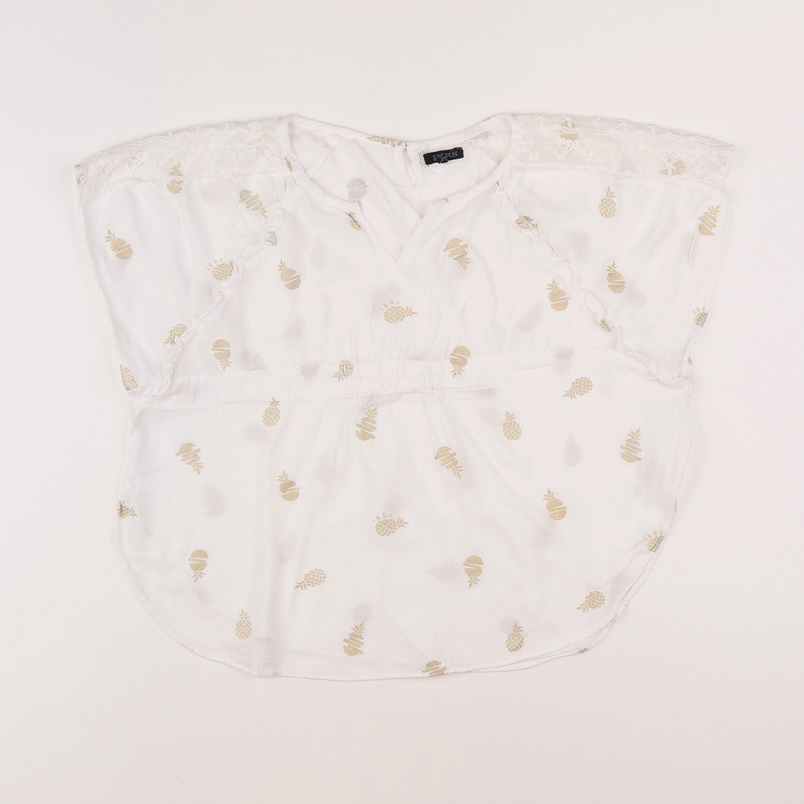 IKKS - blouse blanc - 8 ans