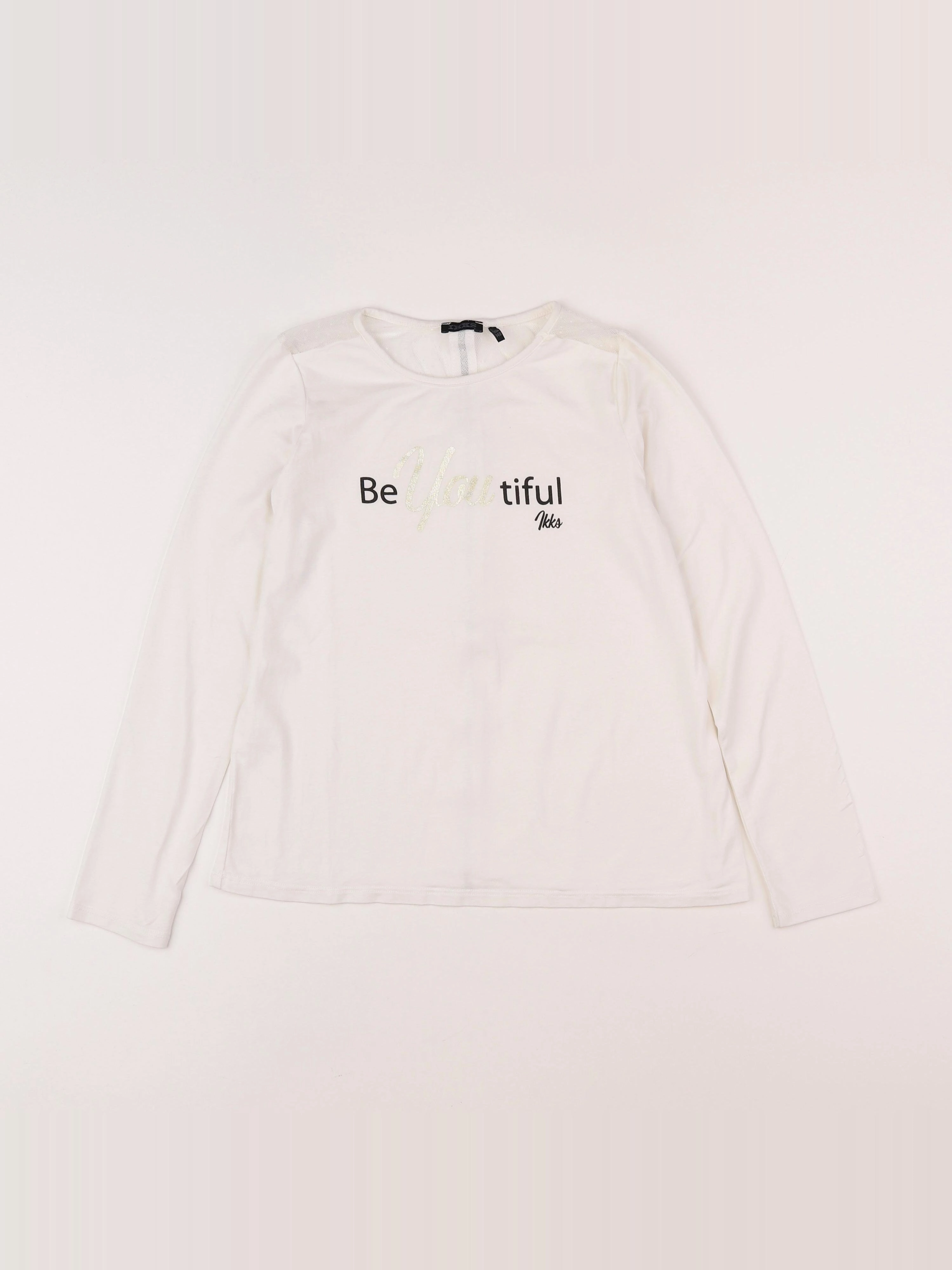IKKS - tee-shirt blanc - 10 ans