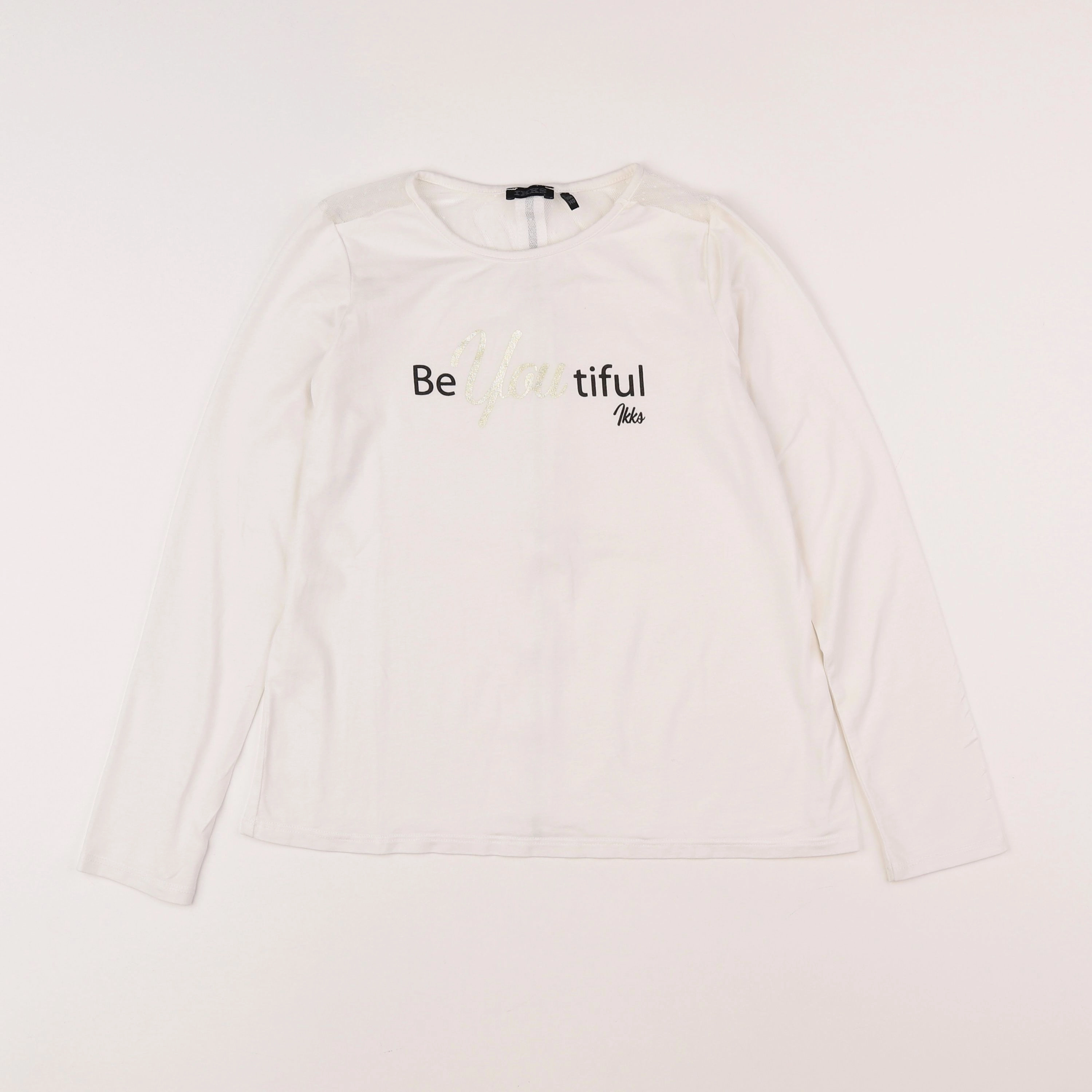 IKKS - tee-shirt blanc - 10 ans