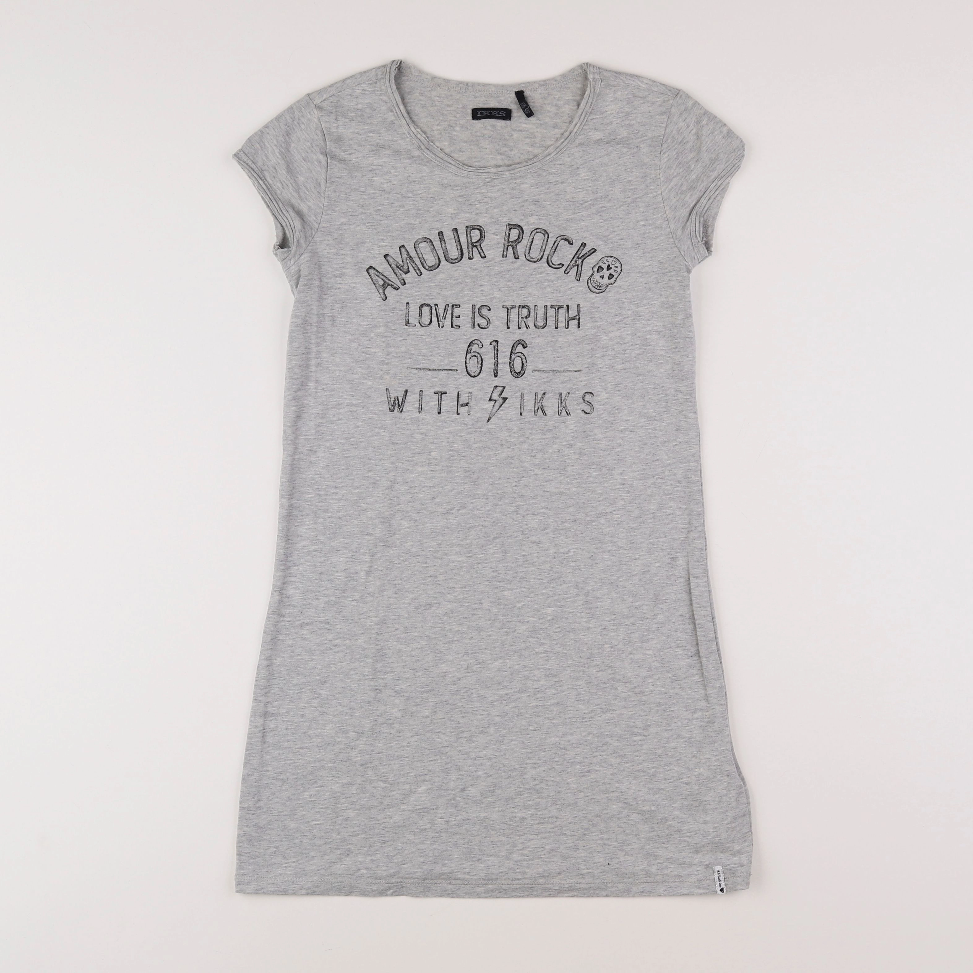 IKKS - robe gris - 10 ans