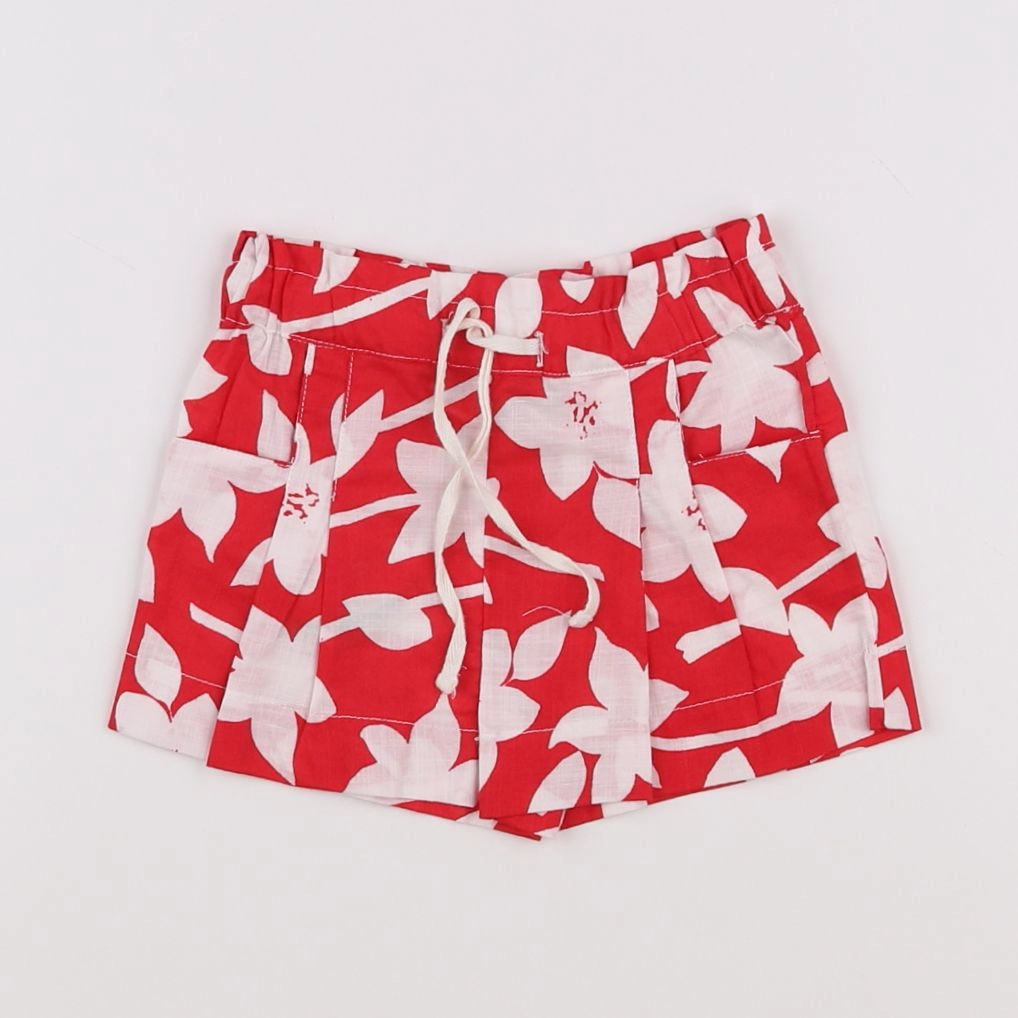 Boutchou - short rouge - 9 mois