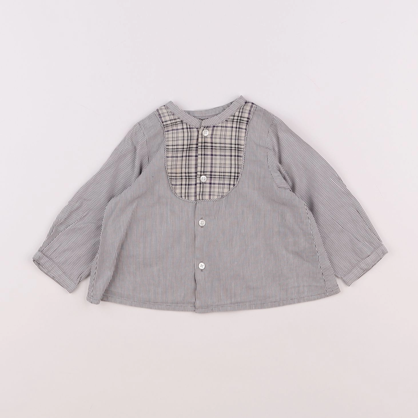 Bonpoint - blouse gris - 6 mois