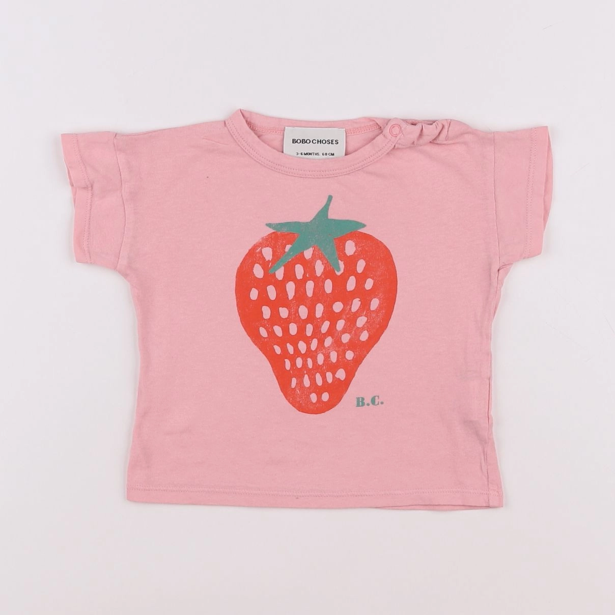 Bobo Choses - tee-shirt rose - 3/6 mois