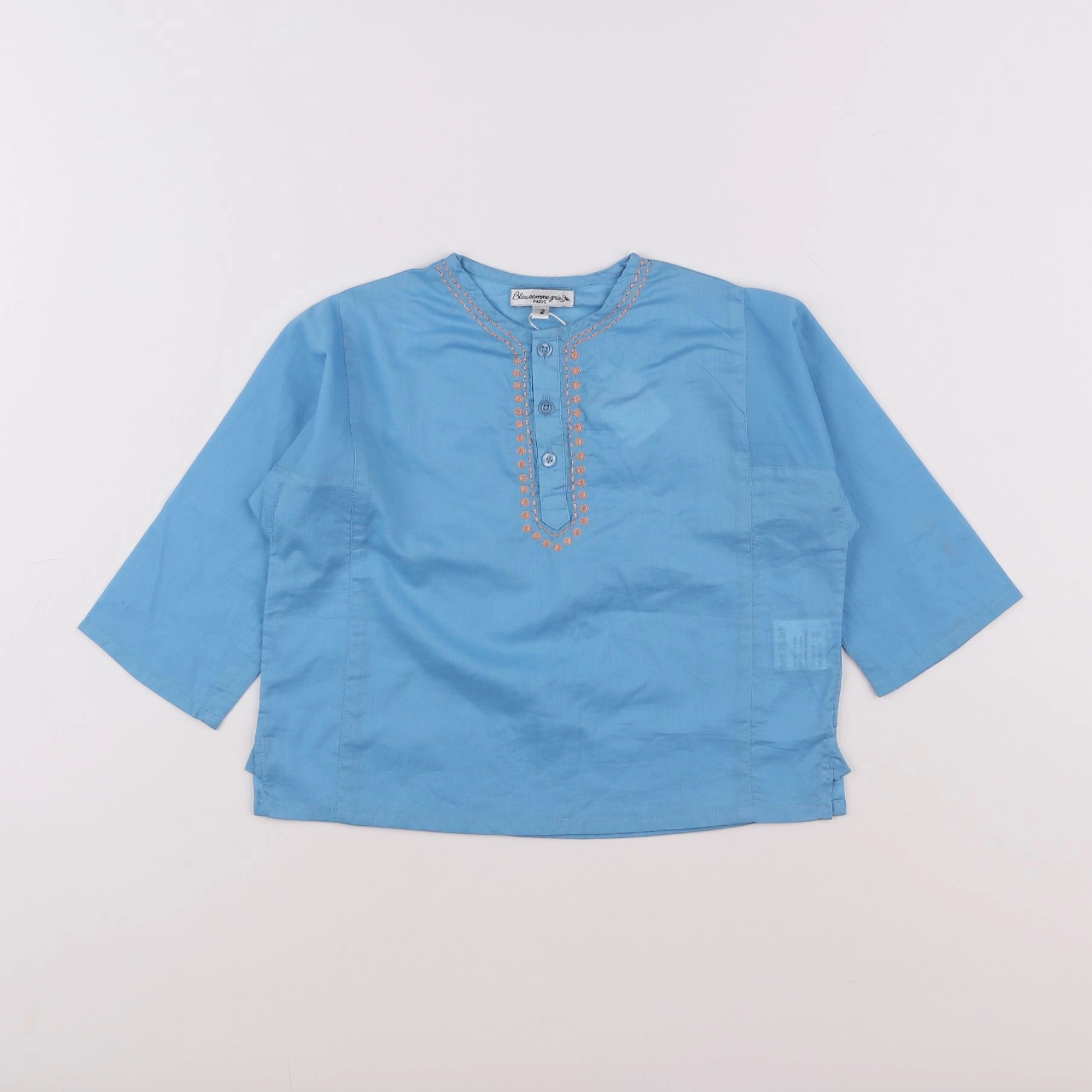 Bleu Comme Gris - blouse bleu - 2 ans