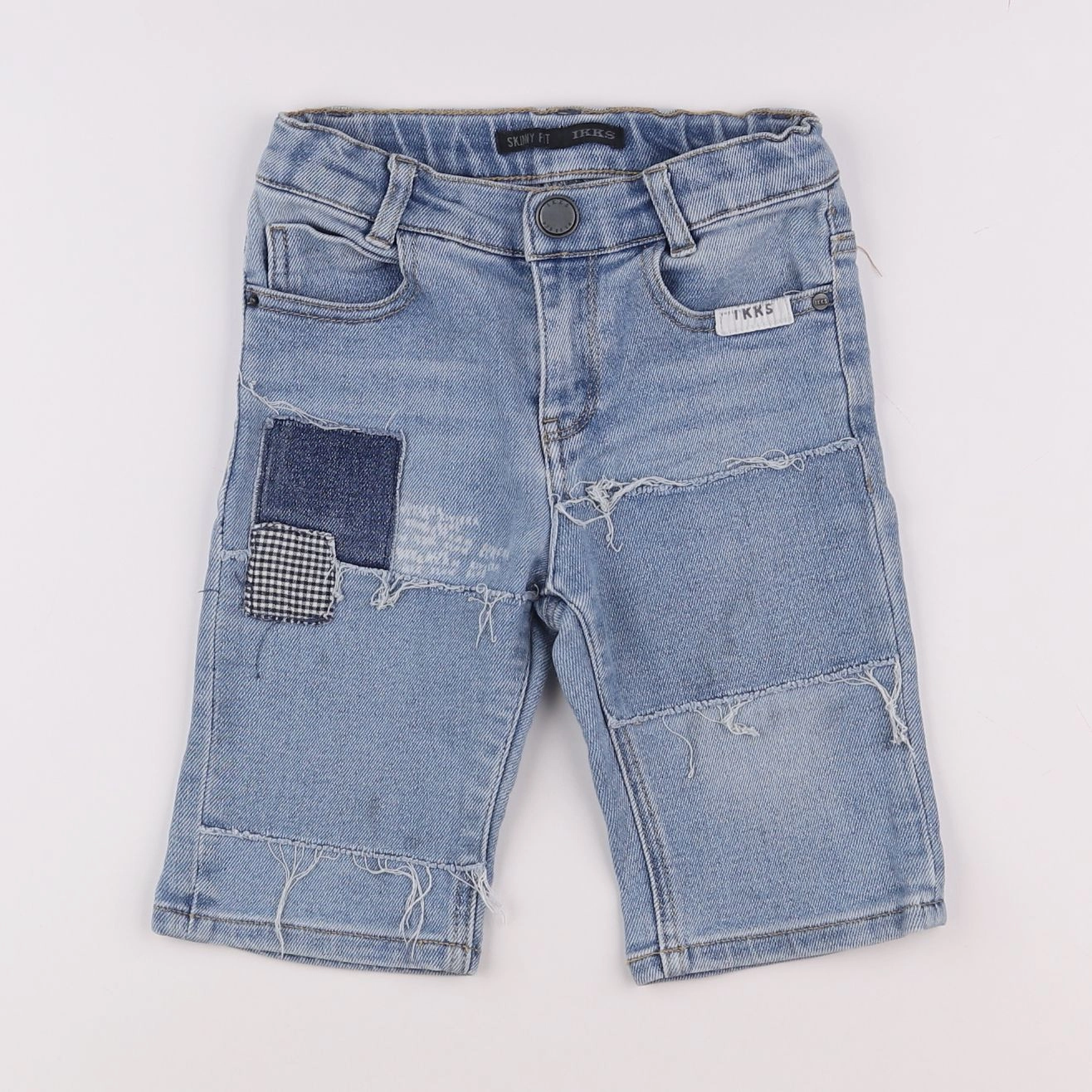 IKKS - short bleu - 7 ans