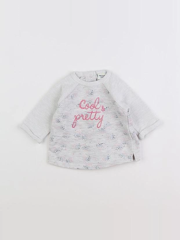 Tape à l'oeil - sweat gris - 3 mois