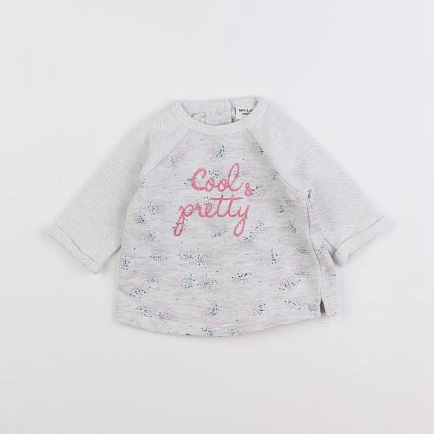 Tape à l'oeil - sweat gris - 3 mois