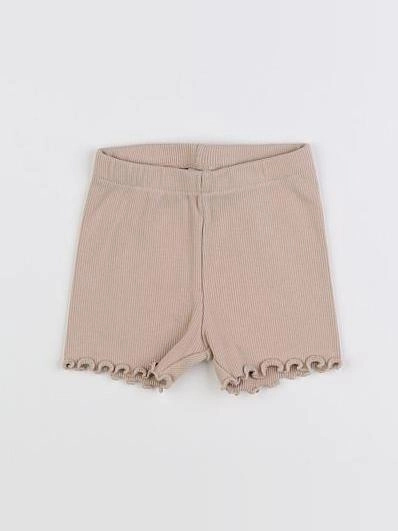 H&M - short beige - 6/9 mois