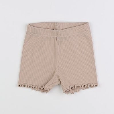 H&M - short beige - 6/9 mois