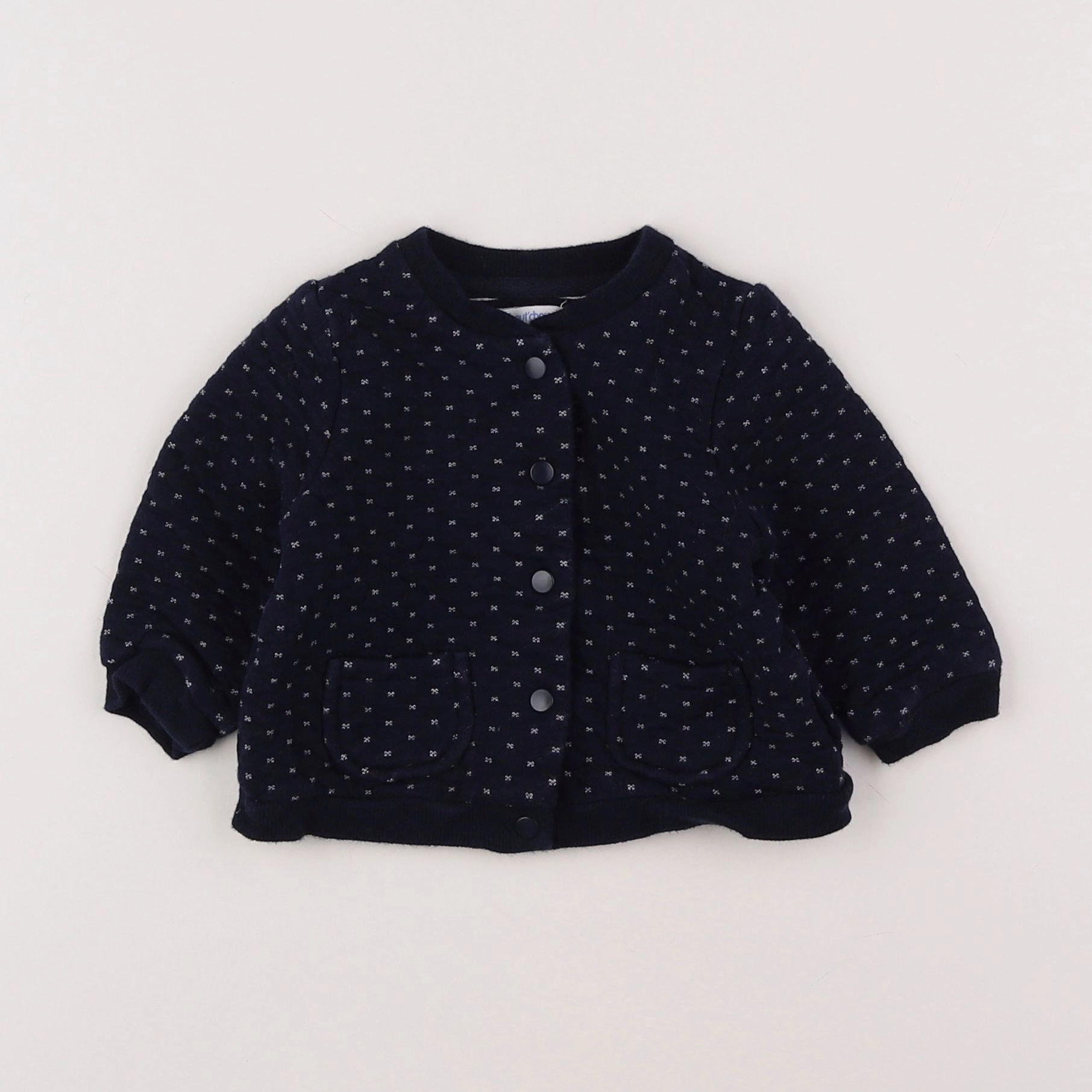 Boutchou - sweat bleu - 6 mois