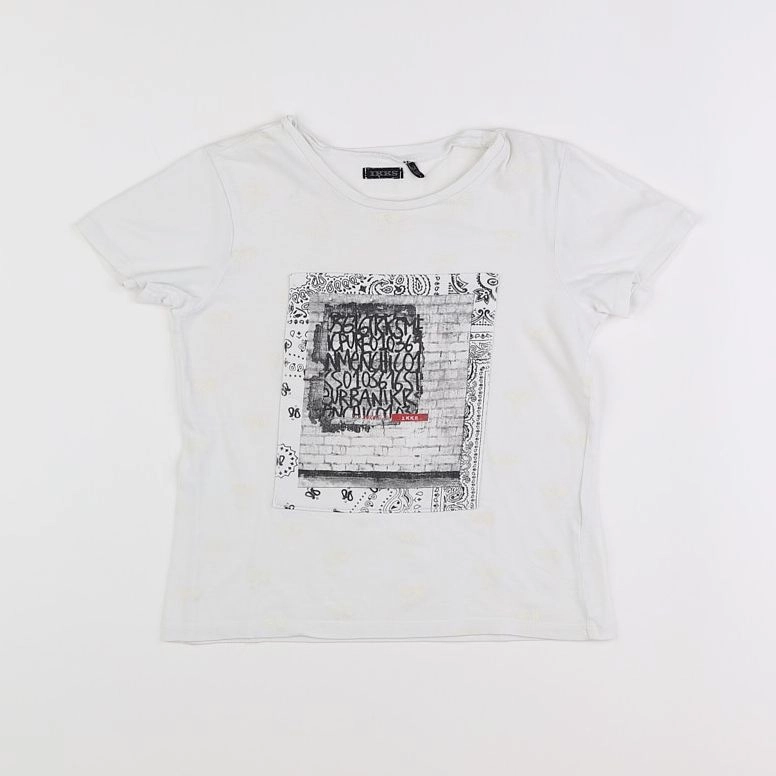 IKKS - tee-shirt blanc, noir - 6 ans