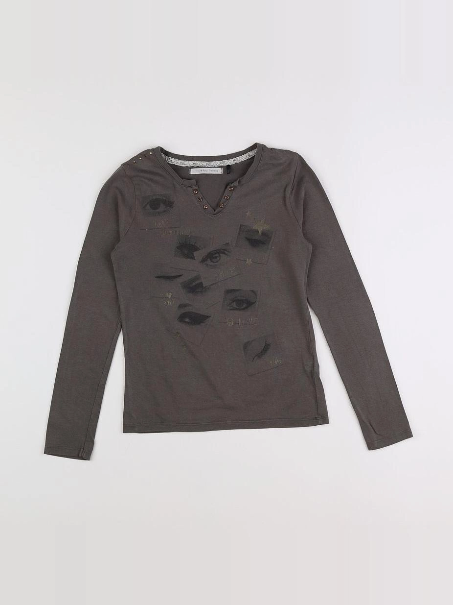 IKKS - tee-shirt marron - 6 ans